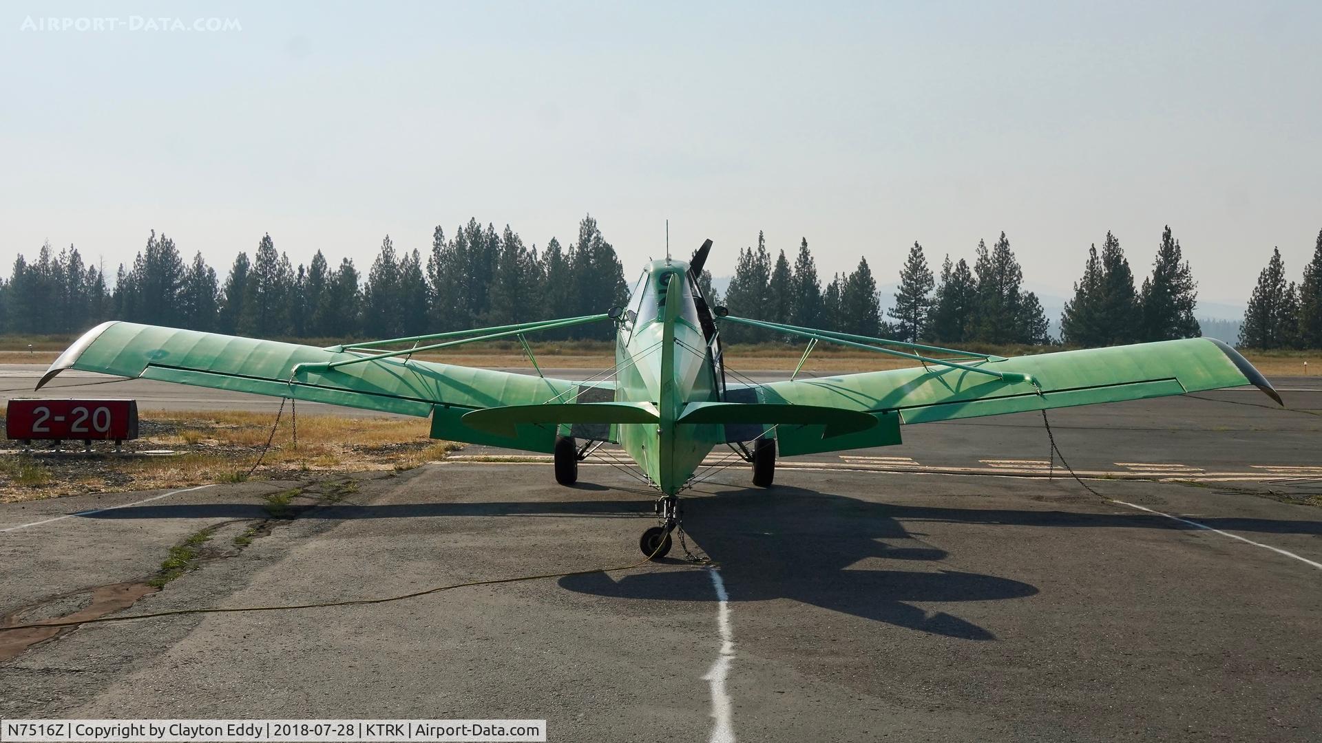 N7516Z, 1965 Piper PA-25-235 Pawnee C/N 25-3556, Truckee Airport California 2018.