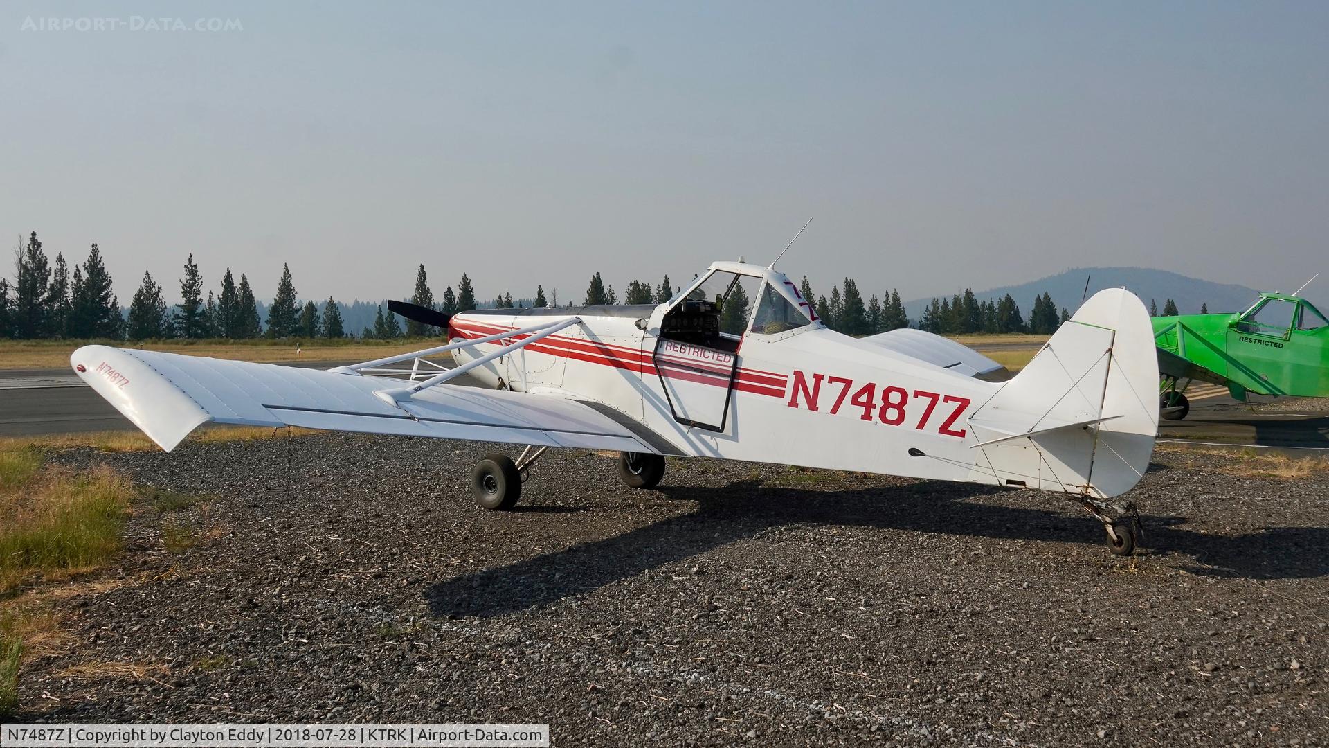 N7487Z, 1965 Piper PA-25-235 Pawnee C/N 25-3502, Truckee Airport California 2018.