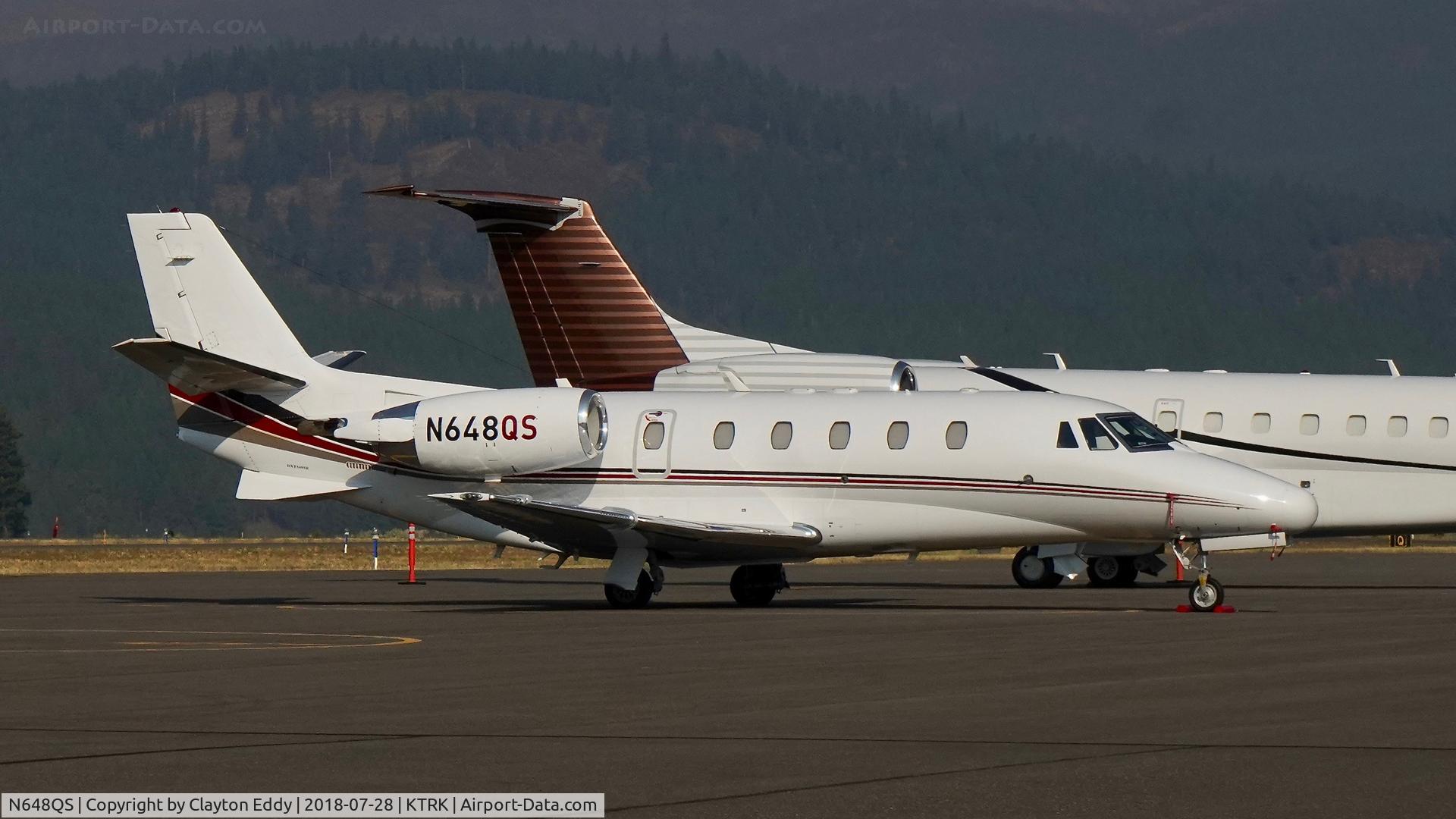 N648QS, 2005 Cessna 560XL Citation XLS C/N 560-5574, Truckee Airport California 2018.
