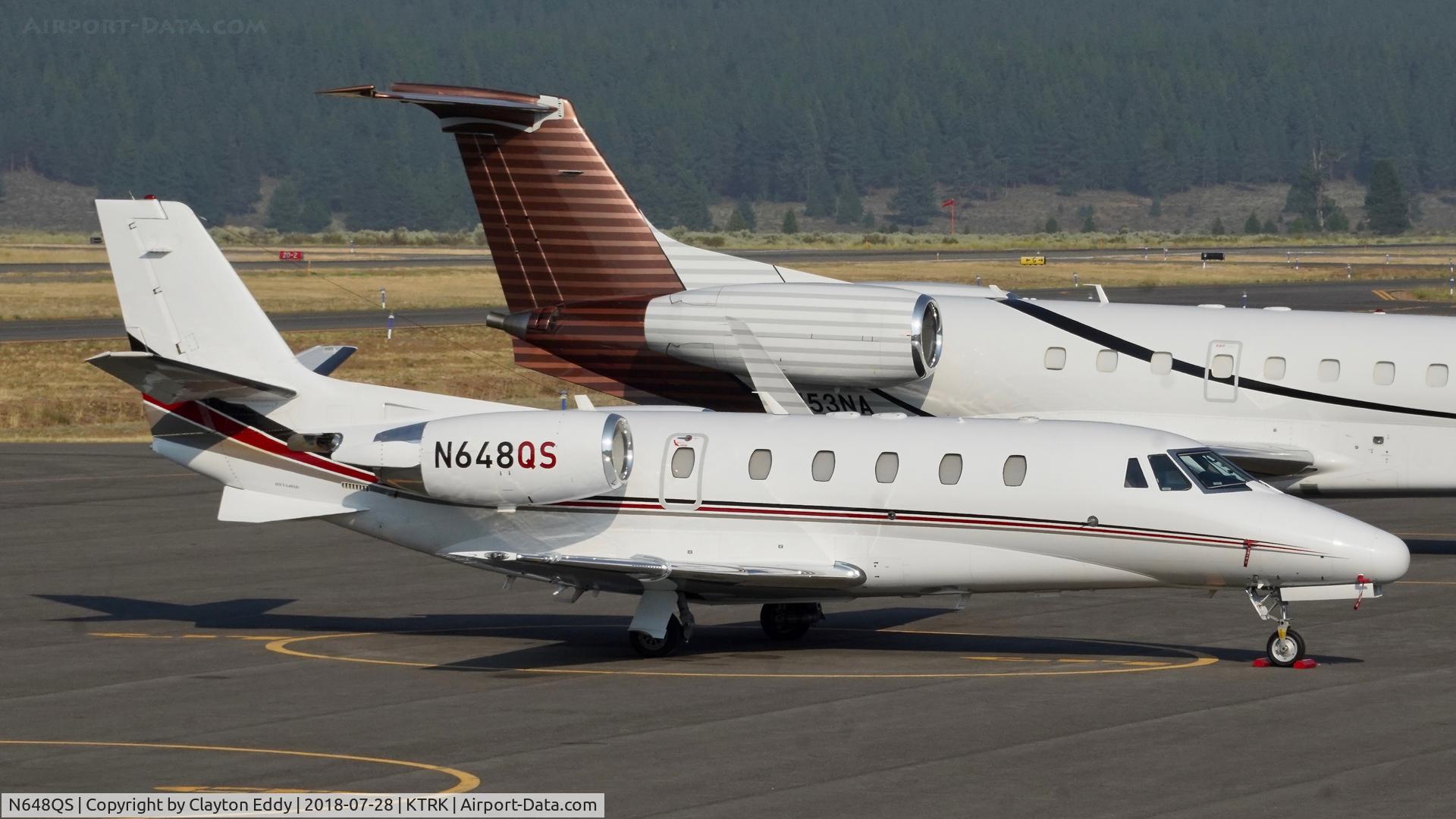 N648QS, 2005 Cessna 560XL Citation XLS C/N 560-5574, Truckee Airport California 2018.