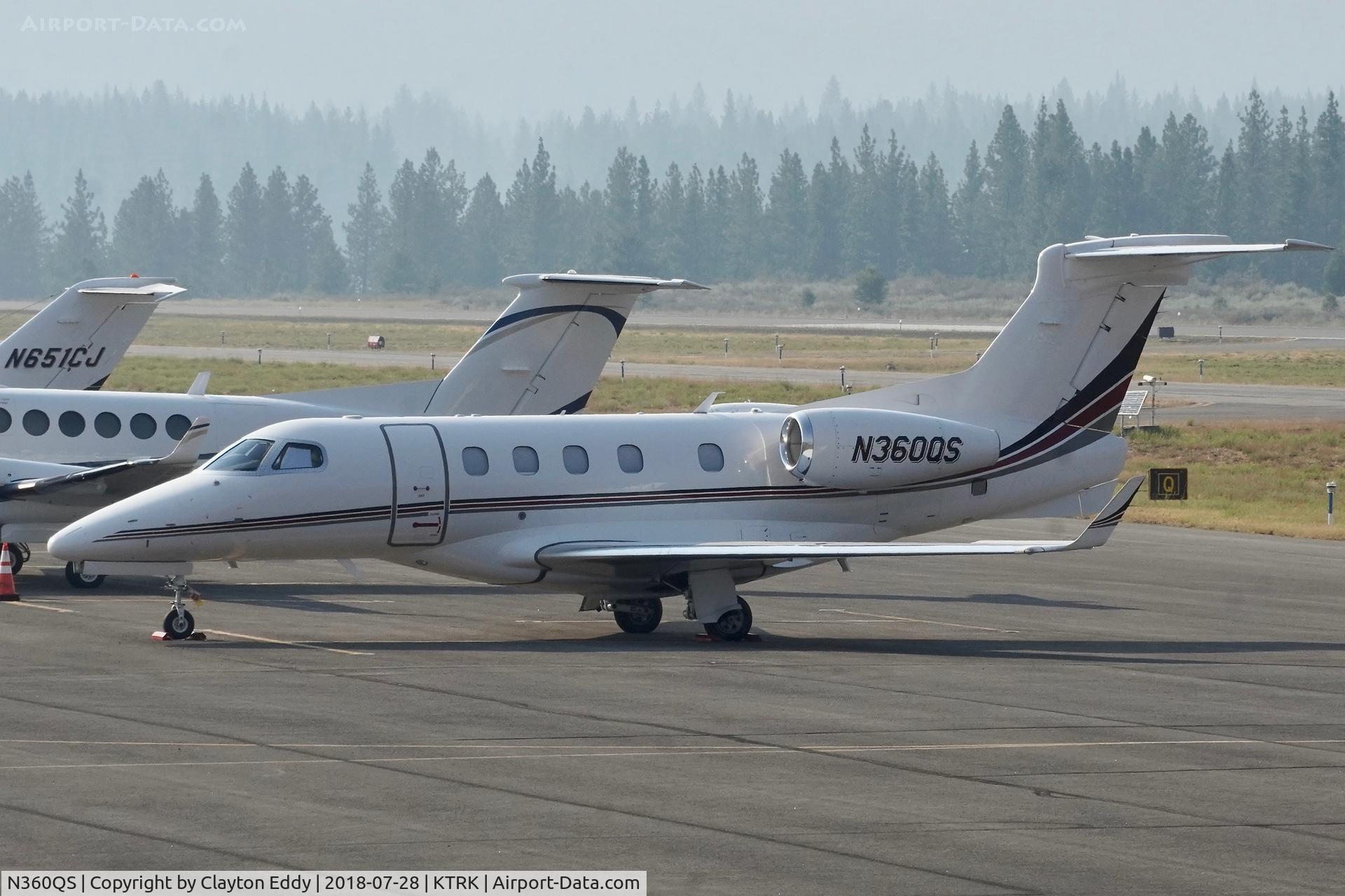 N360QS, 2015 Embraer EMB-505 Phenom 300 C/N 50500254, Truckee Airport California 2018.