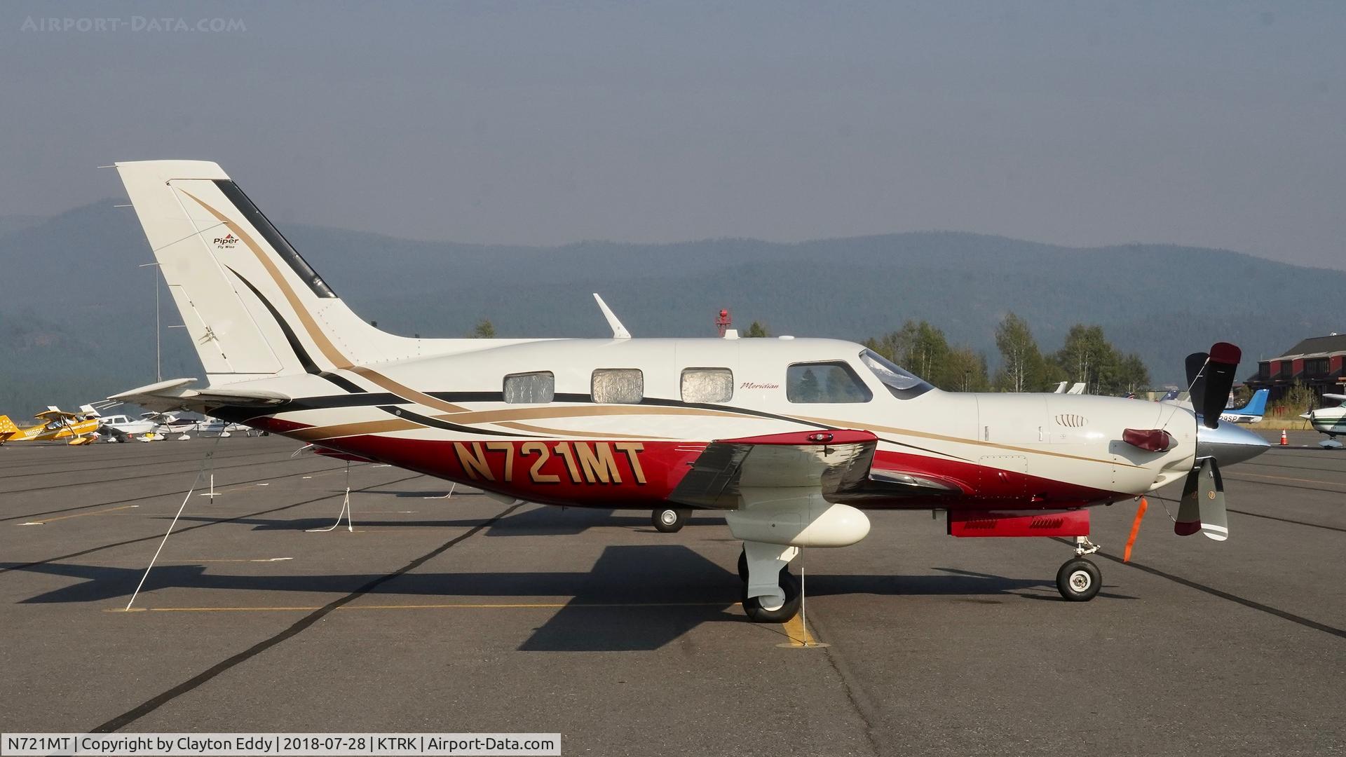 N721MT, 2008 Piper PA-46-500TP Malibu Meridian C/N 4697362, Truckee Airport California 2018.