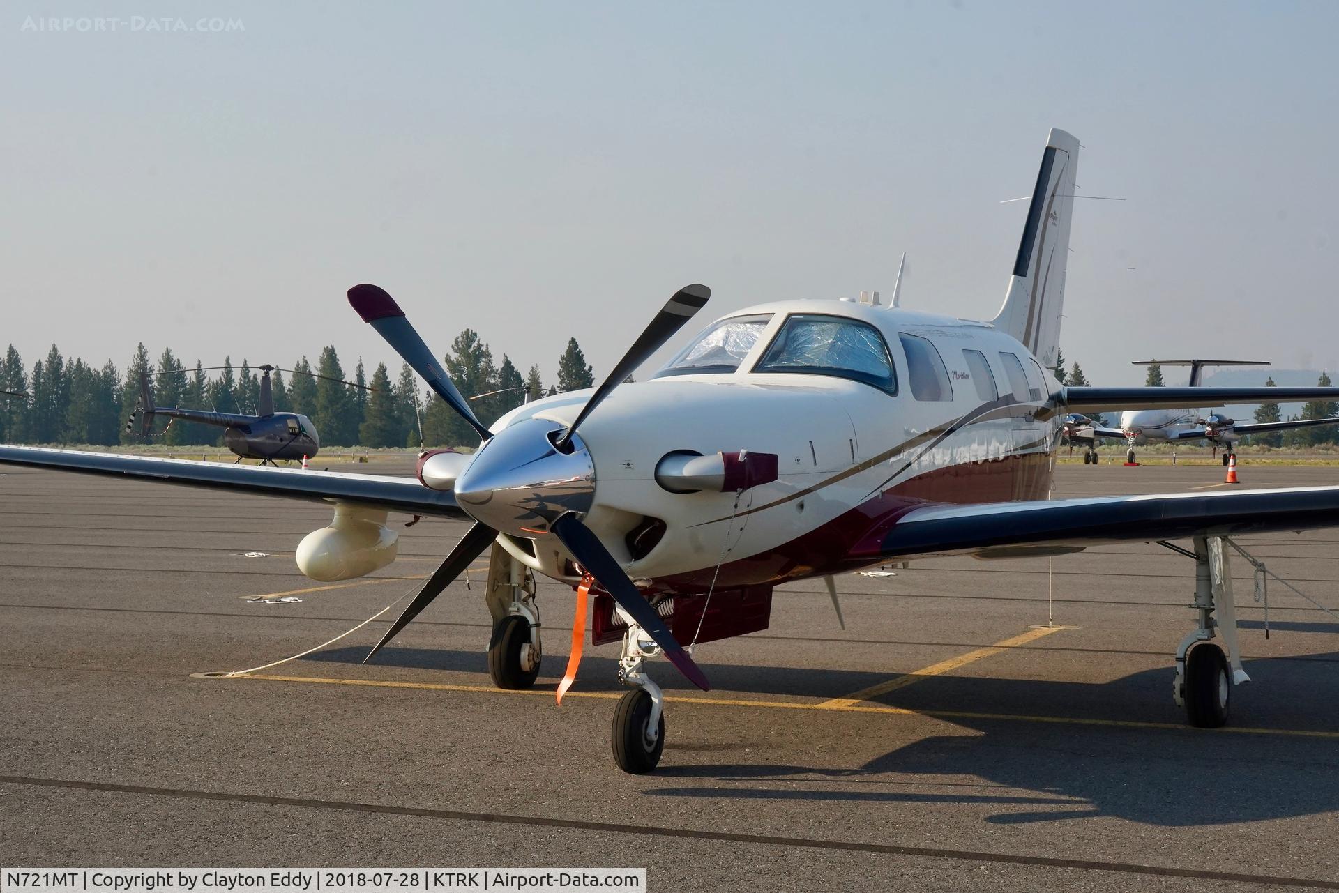 N721MT, 2008 Piper PA-46-500TP Malibu Meridian C/N 4697362, Truckee Airport California 2018.
