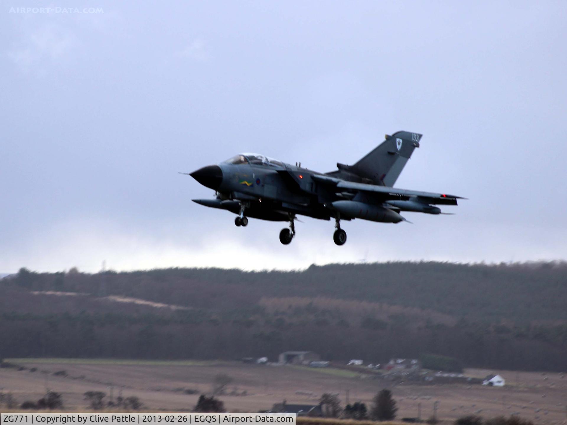 ZG771, 1991 Panavia Tornado GR.4 C/N 893/BT056/3440, Finals to Lossiemouth