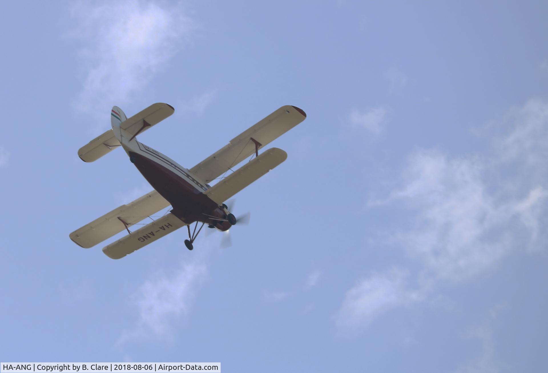 HA-ANG, 1972 Antonov An-2P C/N 1G132-53, Over Brackley Northants ^th August 2018