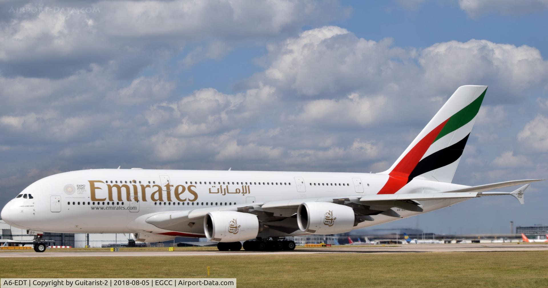 A6-EDT, 2011 Airbus A380-861 C/N 090, At Manchester