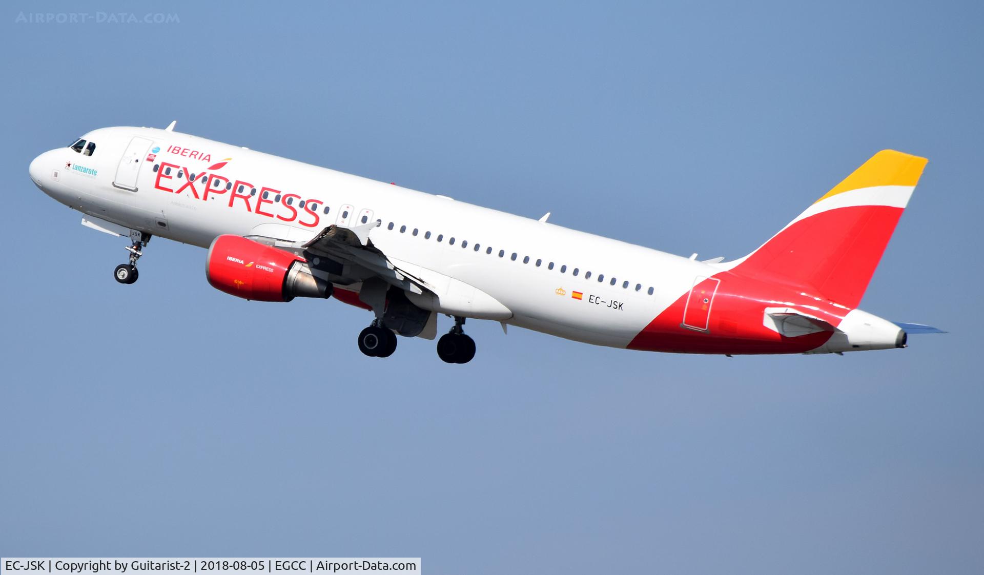 EC-JSK, 2006 Airbus A320-214 C/N 2807, At Manchester
