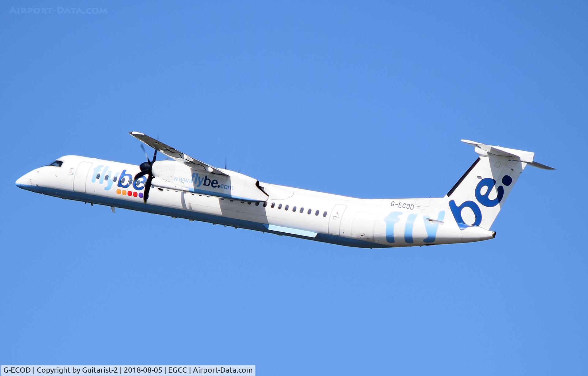 G-ECOD, 2008 De Havilland Canada DHC-8-402Q Dash 8 C/N 4206, At Manchester
