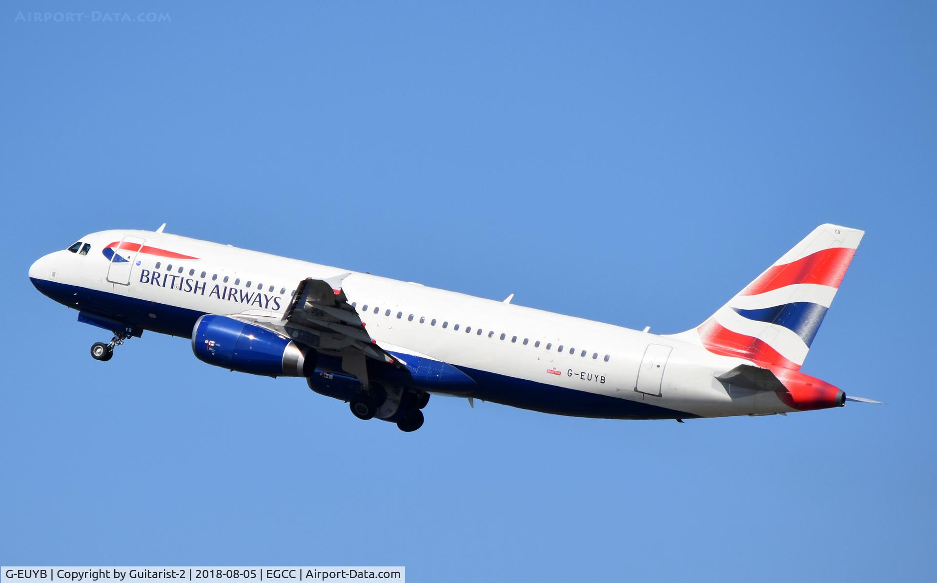 G-EUYB, 2008 Airbus A320-232 C/N 3703, At Manchester