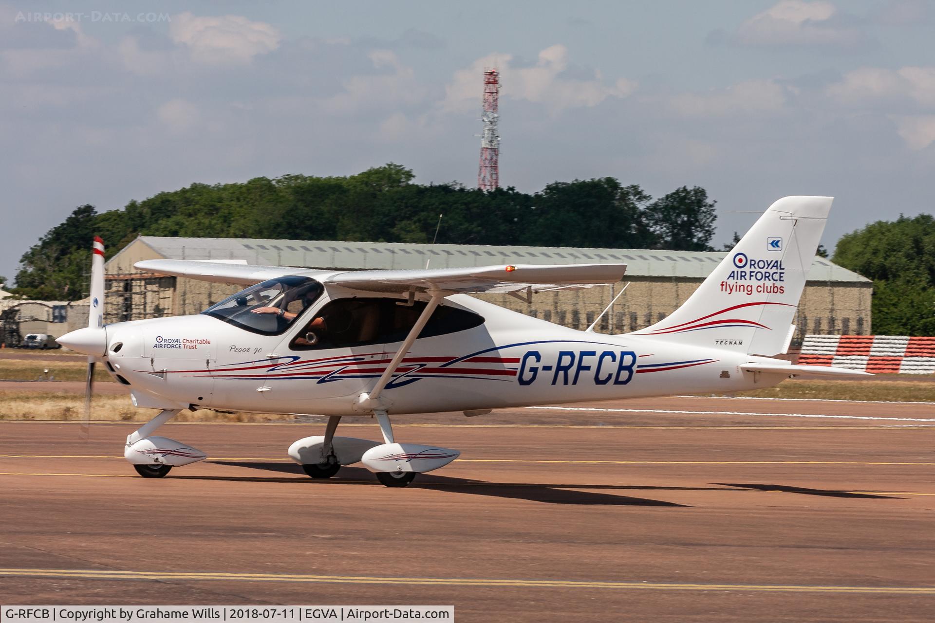 G-RFCB, 2017 Tecnam P-2008JC C/N 1076, Tecnam P2008JC G-RFCB RAF Flying Clubs Assn Fairford 11/7/18