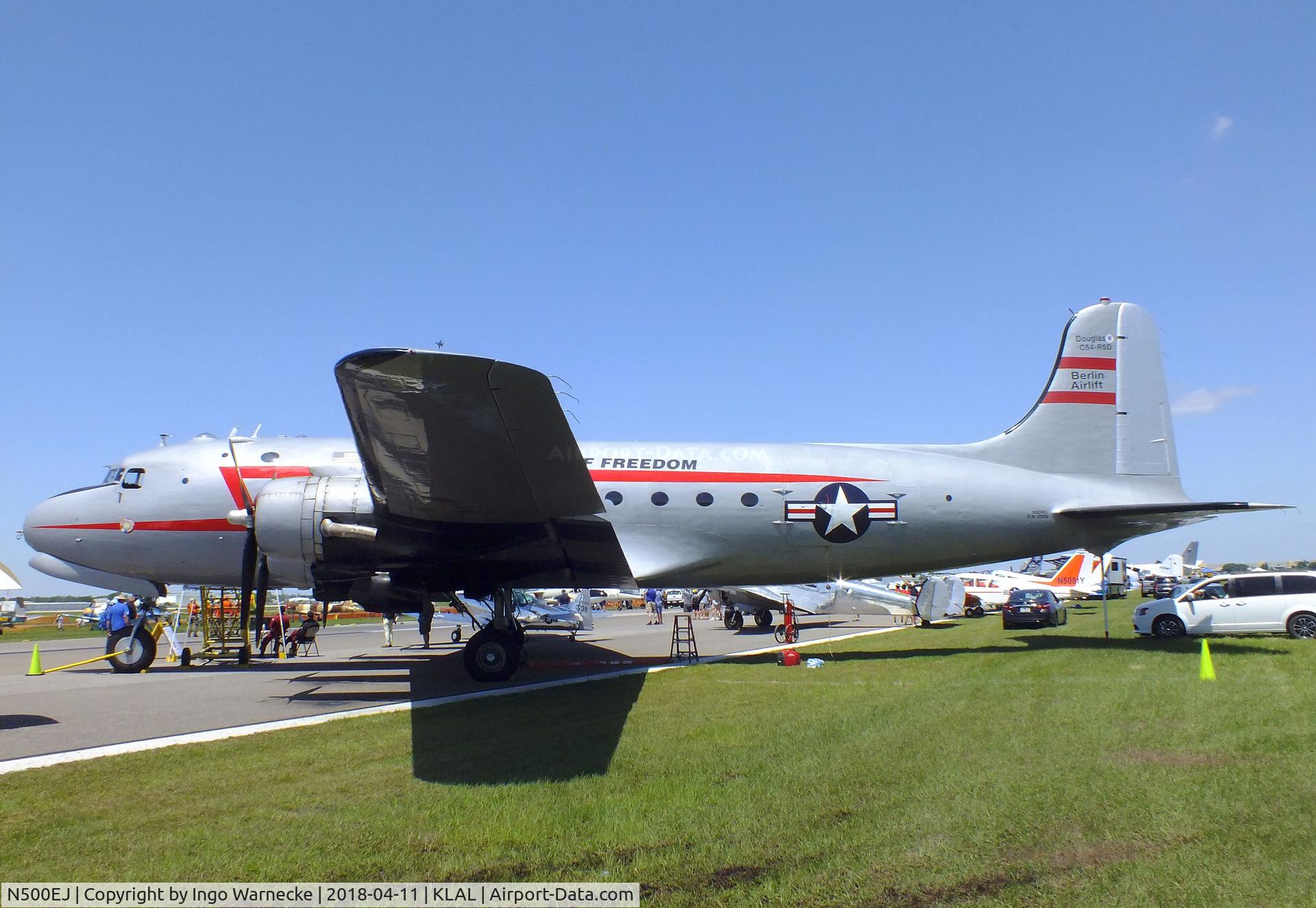 N500EJ, 1945 Douglas C-54E Skymaster (DC-4A) C/N DO316, Douglas C-54E-DC Skymaster at 2018 Sun 'n Fun, Lakeland FL