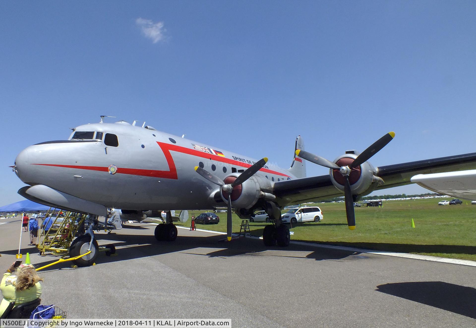 N500EJ, 1945 Douglas C-54E Skymaster (DC-4A) C/N DO316, Douglas C-54E-DC Skymaster at 2018 Sun 'n Fun, Lakeland FL