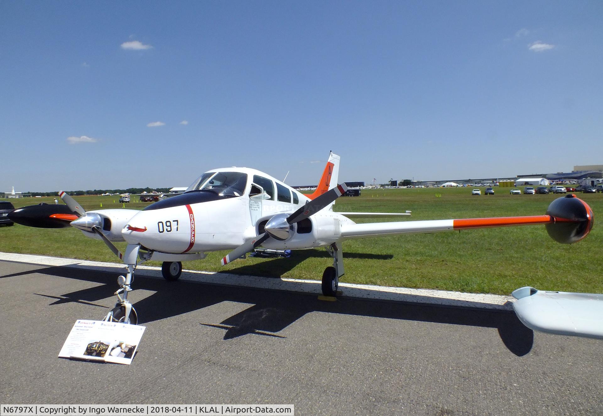 N6797X, 1961 Cessna 310F C/N 310-0097, Cessna 310F at 2018 Sun 'n Fun, Lakeland FL