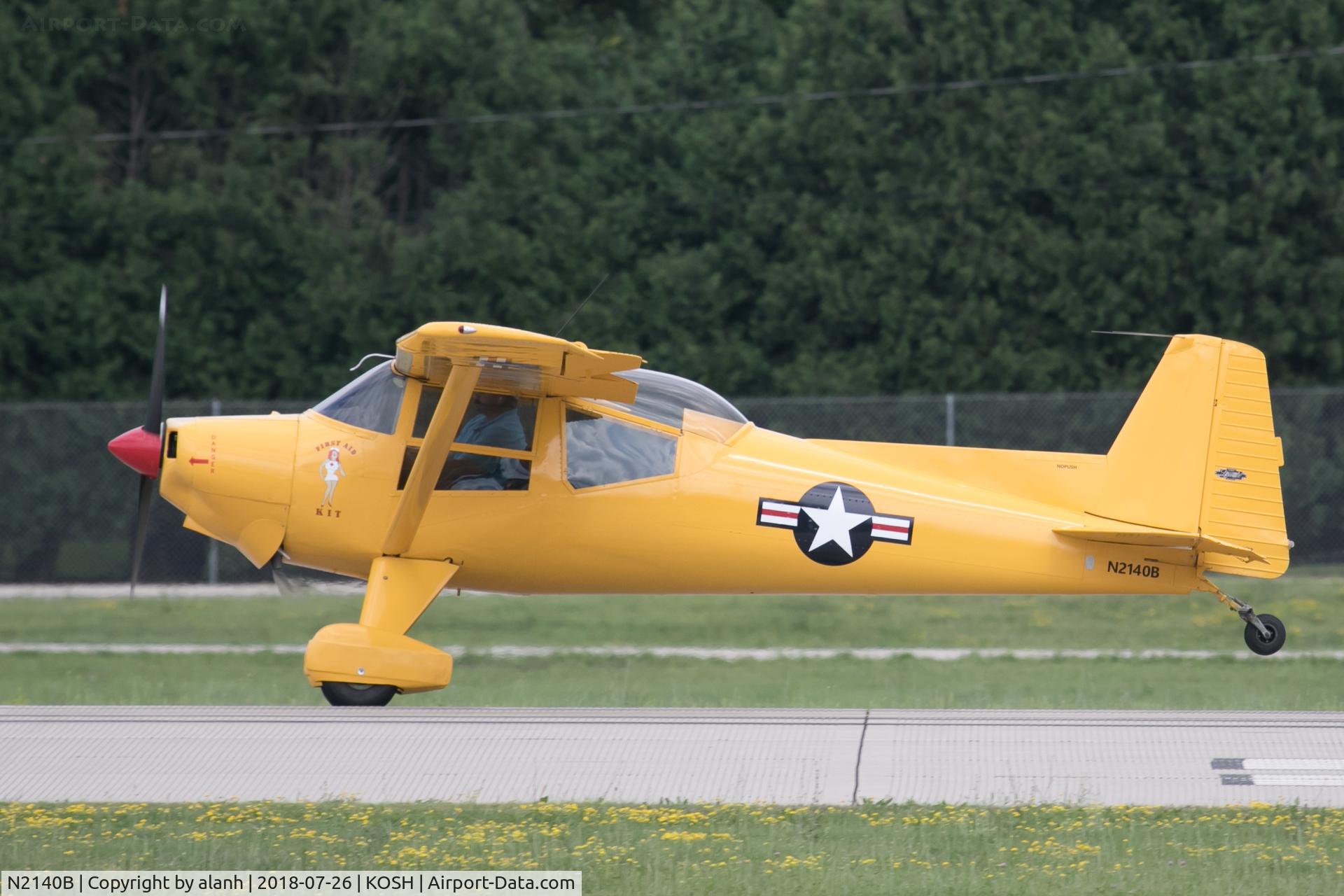 N2140B, 1949 Luscombe T-8F Silvaire C/N 6567, At AirVenture 2018