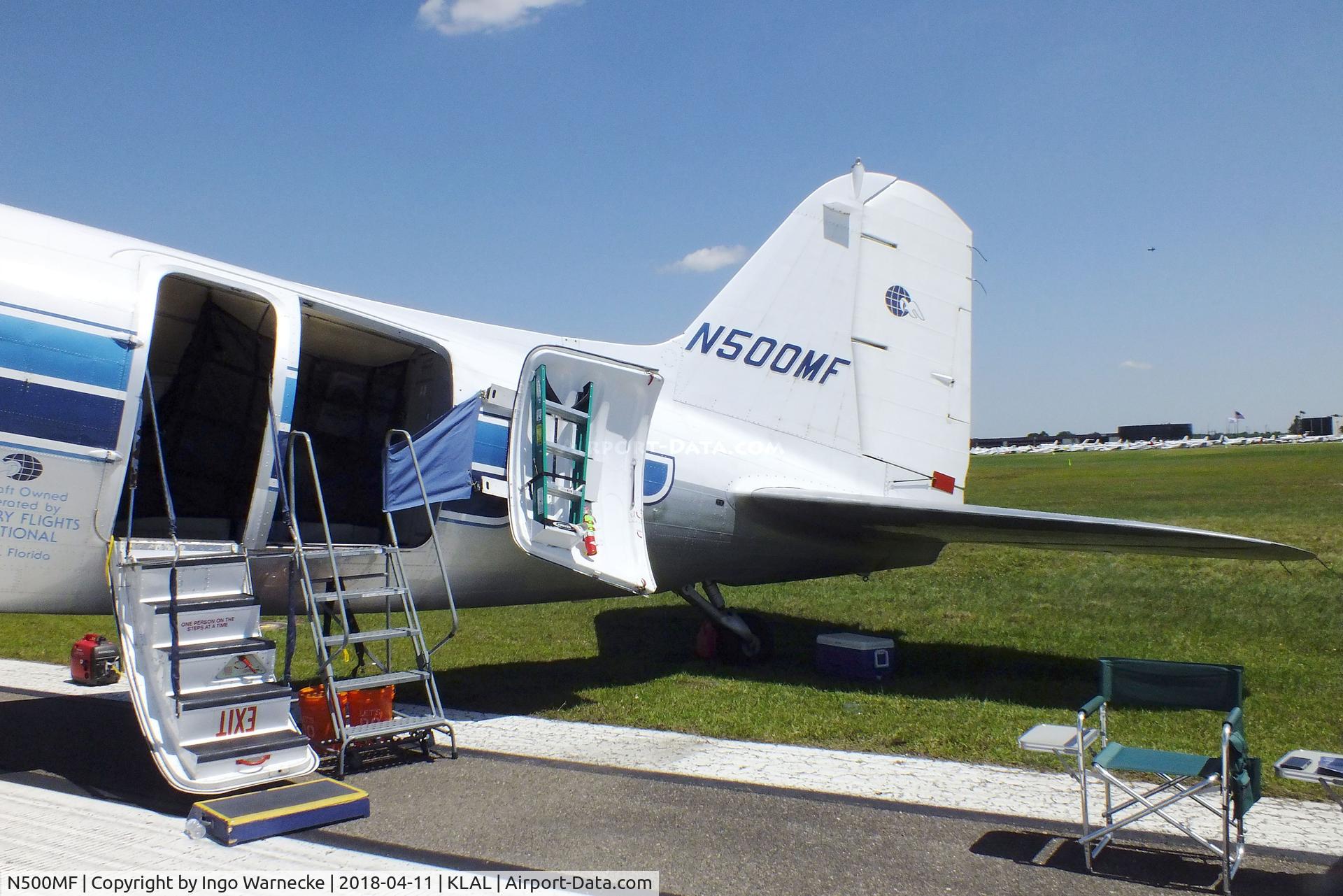 N500MF, 1944 Douglas DC-3C-TP C/N 27047, Douglas DC-3C-TP of Missionary Flights at 2018 Sun 'n Fun, Lakeland FL