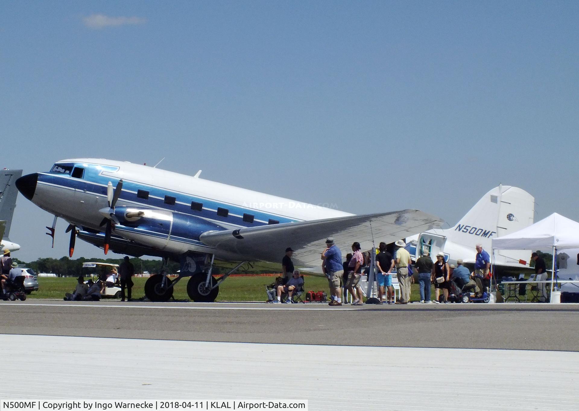 N500MF, 1944 Douglas DC-3C-TP C/N 27047, Douglas DC-3C-TP of Missionary Flights at 2018 Sun 'n Fun, Lakeland FL