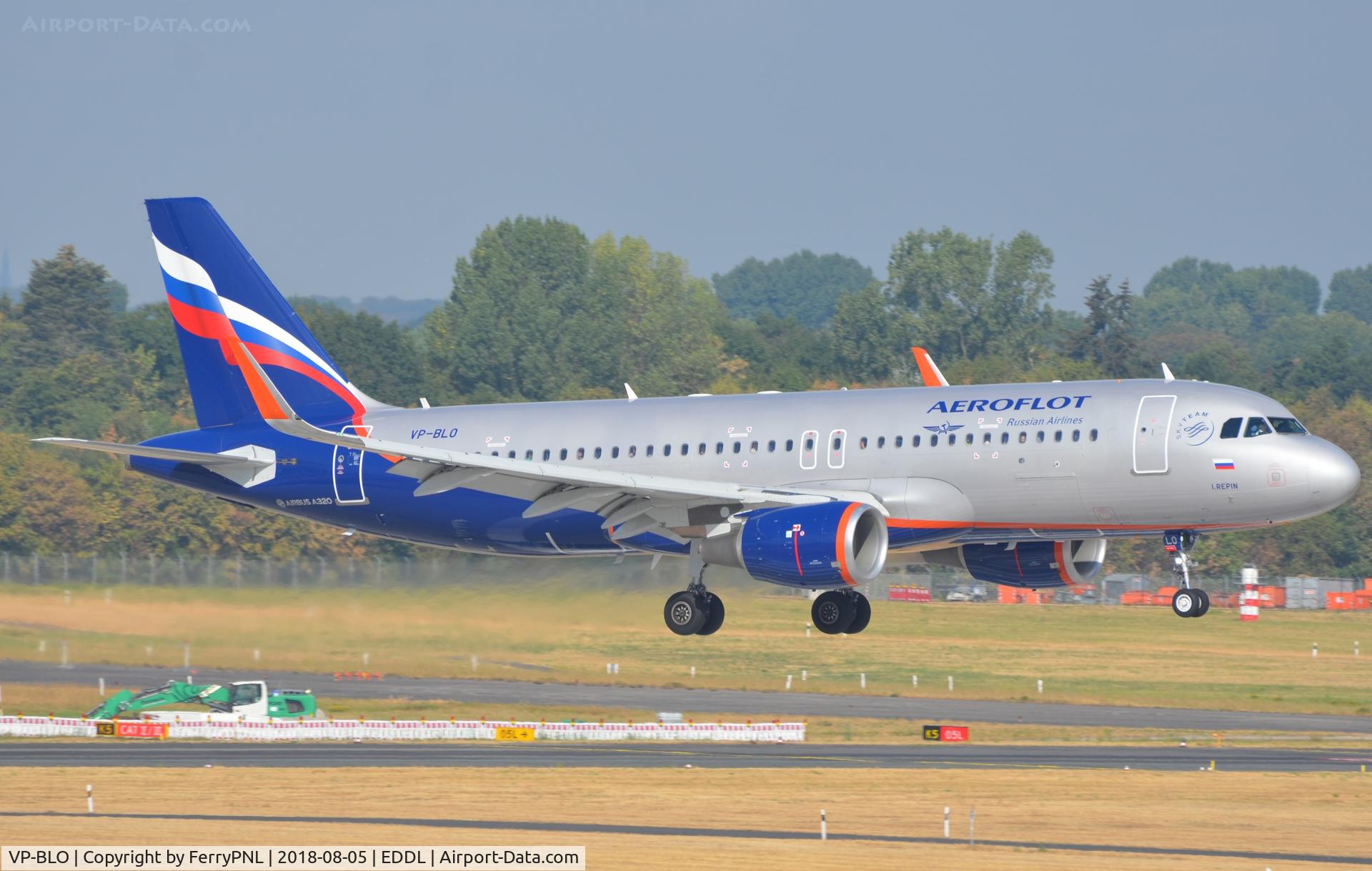 VP-BLO, 2017 Airbus A320-214 C/N 7863, Aeroflot A320 landing