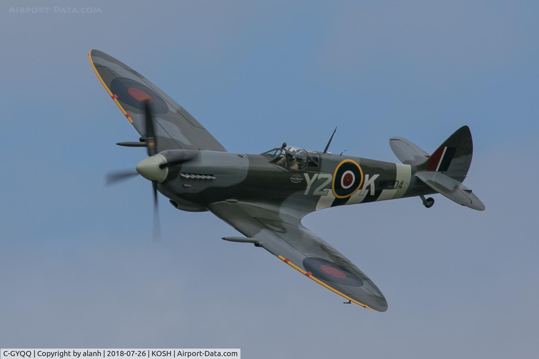 C-GYQQ, 1945 Supermarine Spitfire IXe C/N TE294, At AirVenture 2018