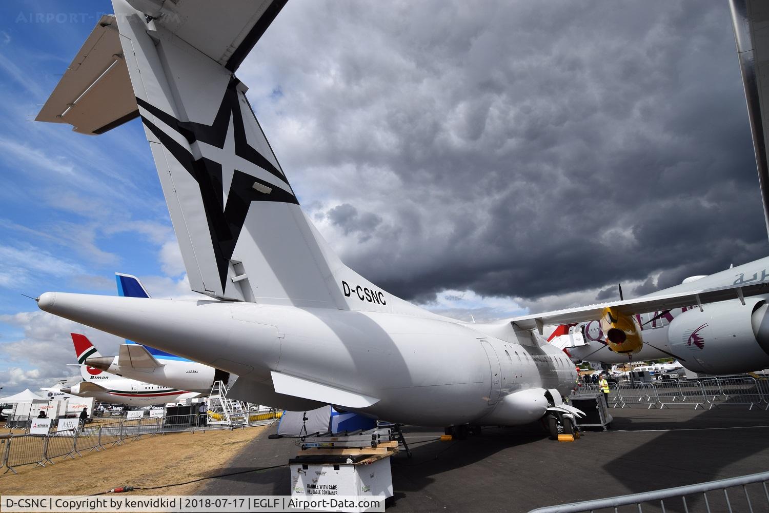 D-CSNC, 1994 Dornier 328-100 C/N 3015, On static display at FIA 2018.