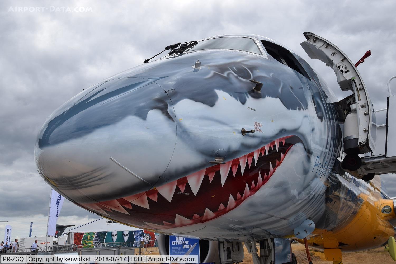 PR-ZGQ, 2017 Embraer 190 E2 STD (ERJ-190-300STD) C/N 19020004, On static display at FIA 2018.