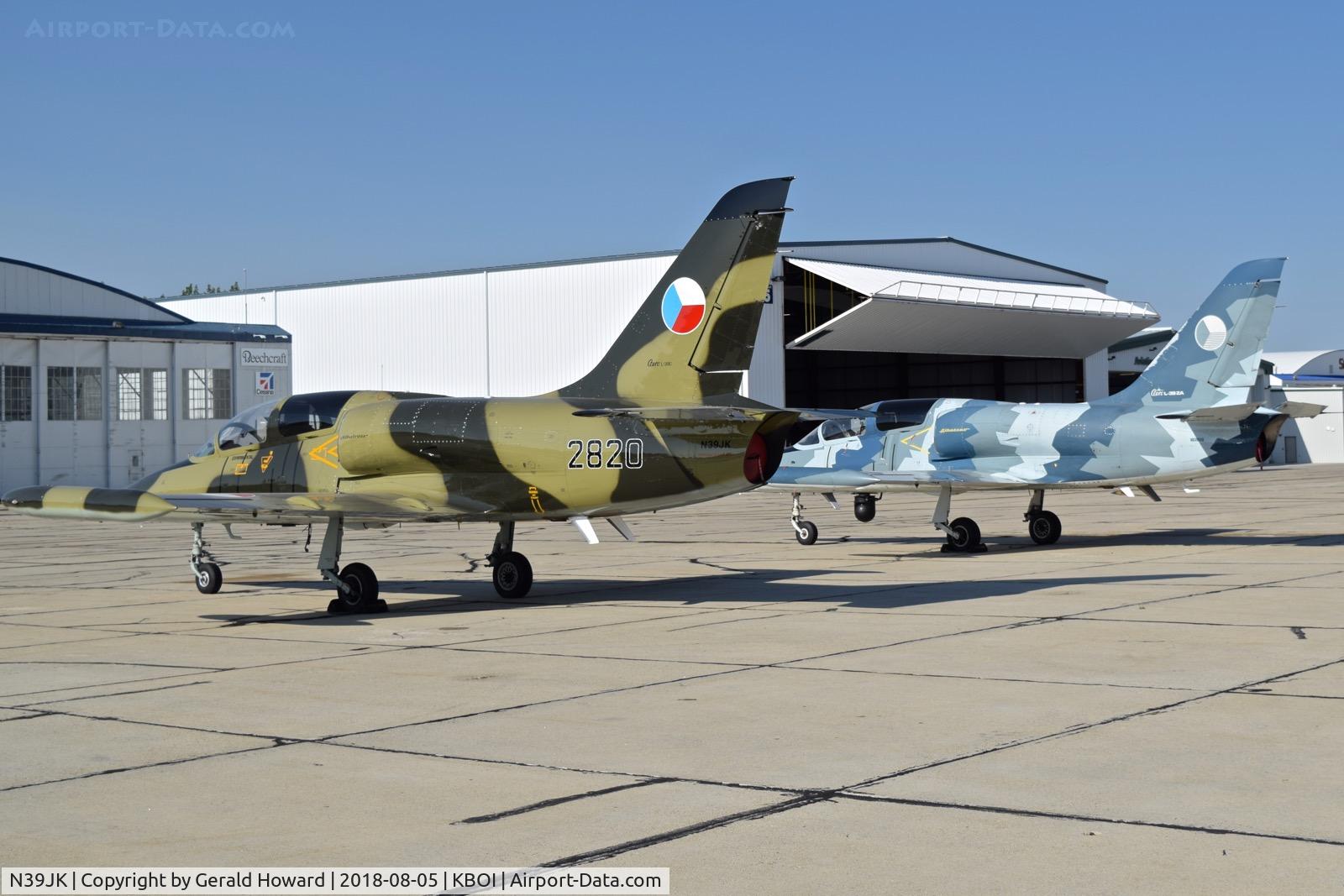 N39JK, 1984 Aero L-39C Albatros C/N 432820, Parked on the south ramp along with another L-39 N399ZA.