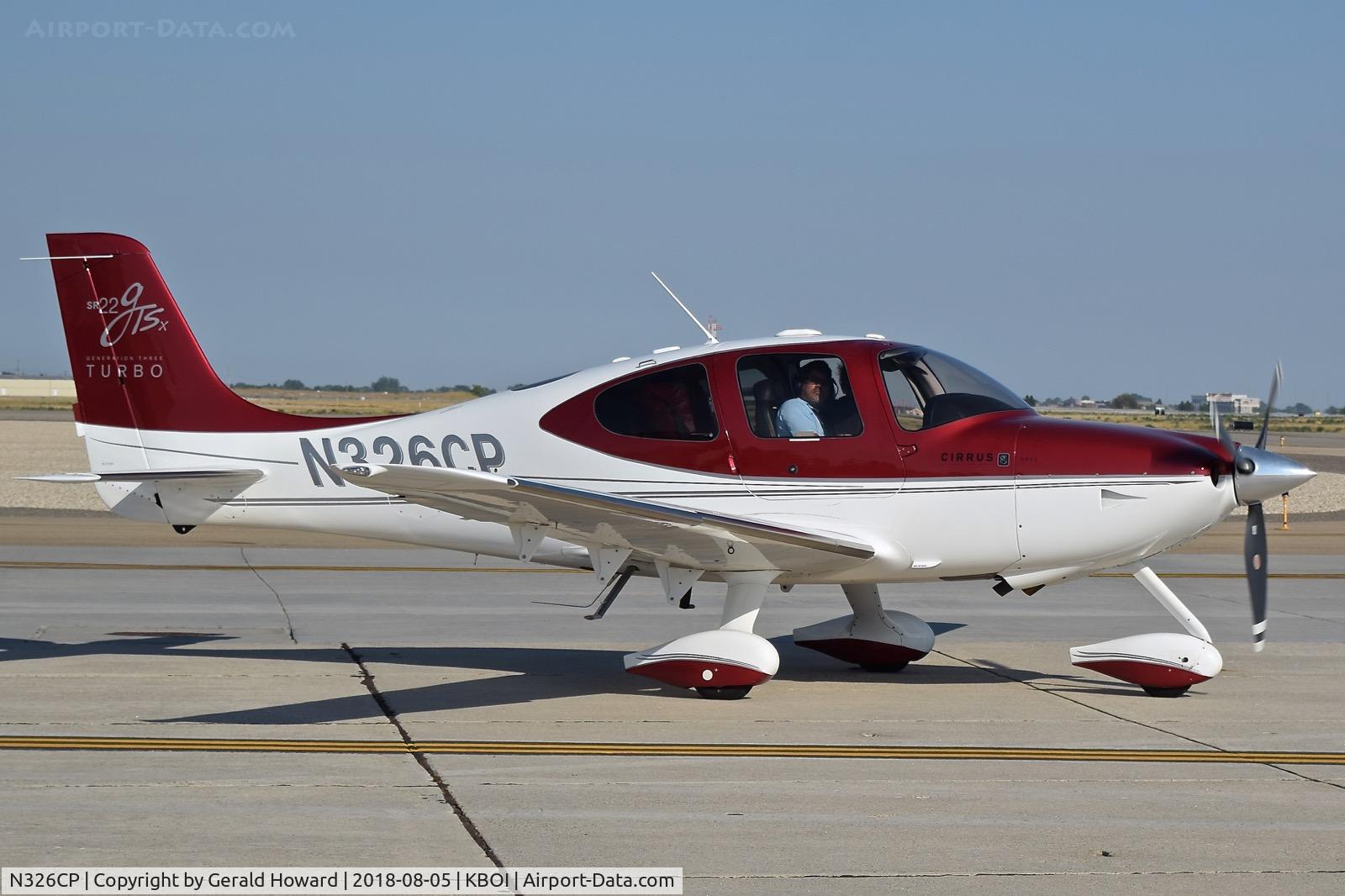 N326CP, 2008 Cirrus SR22 G3 GTS X C/N 3133, Taxiing to Bravo.