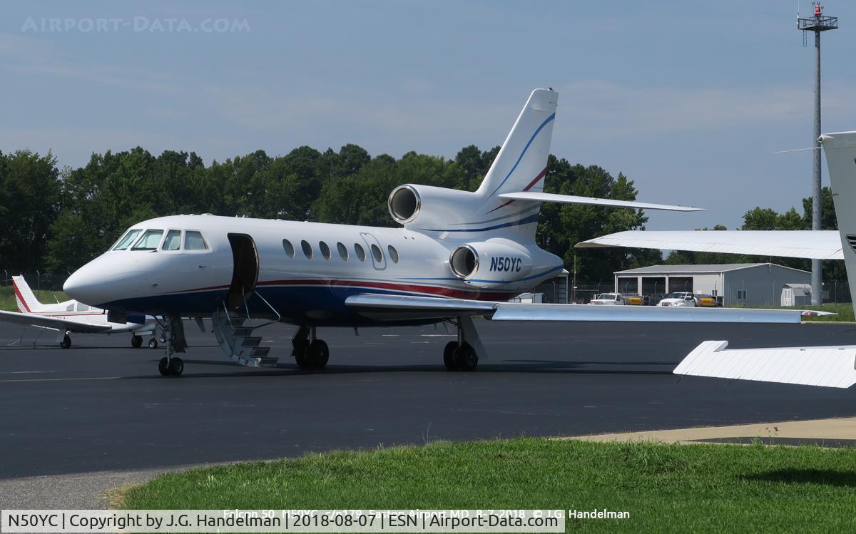 N50YC, 1987 Dassault Falcon 50 C/N 179, At Trident Aviation.