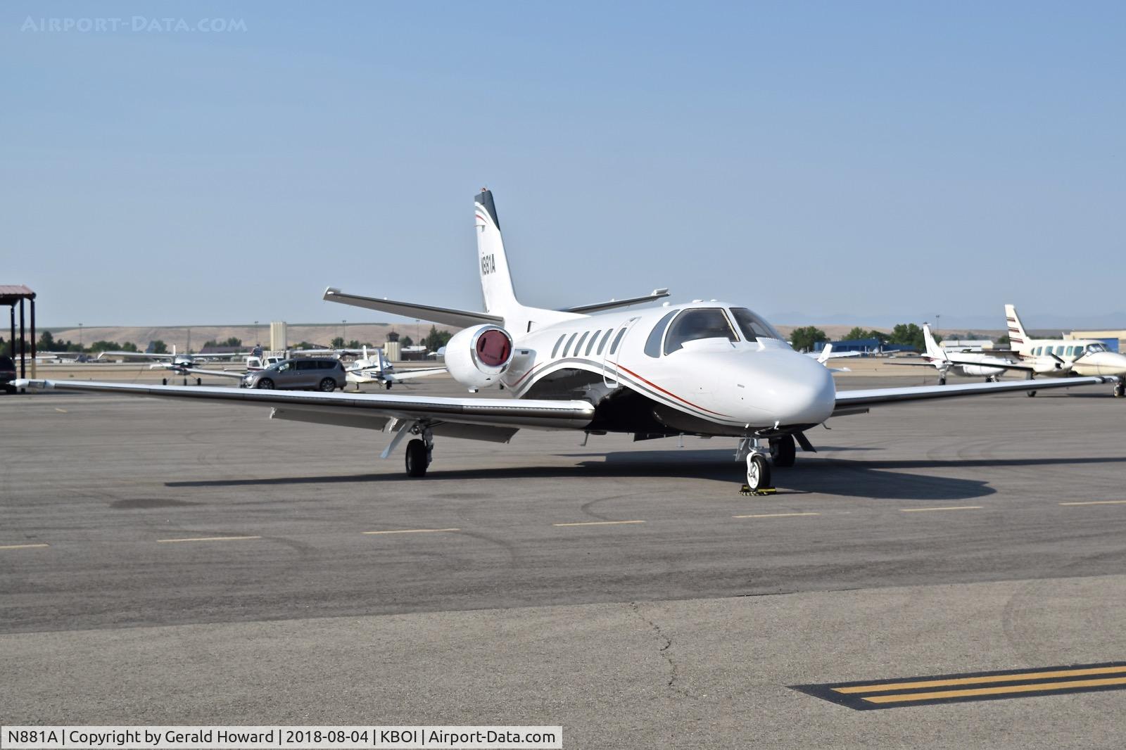 N881A, 1987 Cessna S550 Citation IIS C/N S550-0139, Parked on the north GA ramp.
