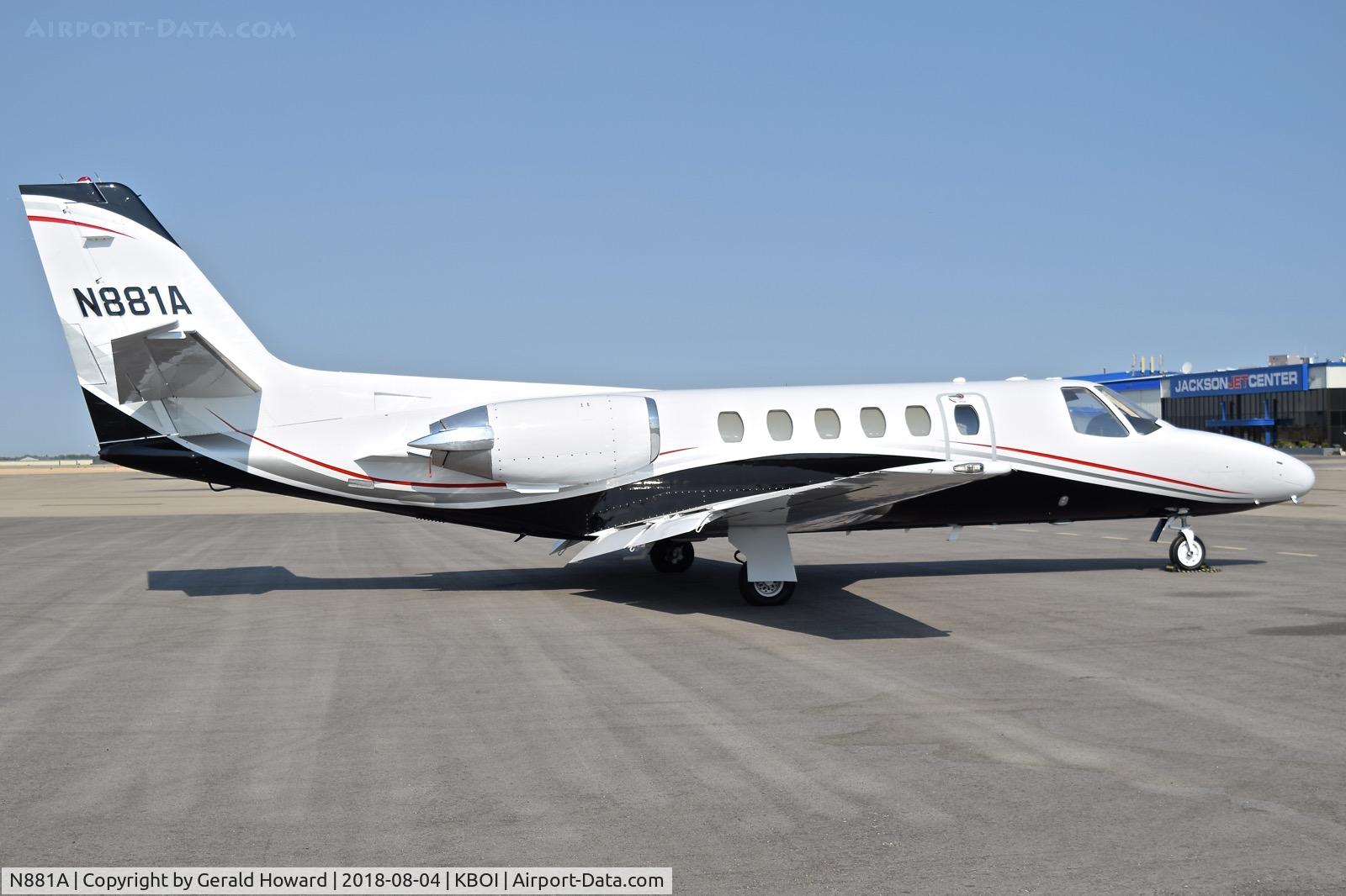 N881A, 1987 Cessna S550 Citation IIS C/N S550-0139, Parked on the north GA ramp.