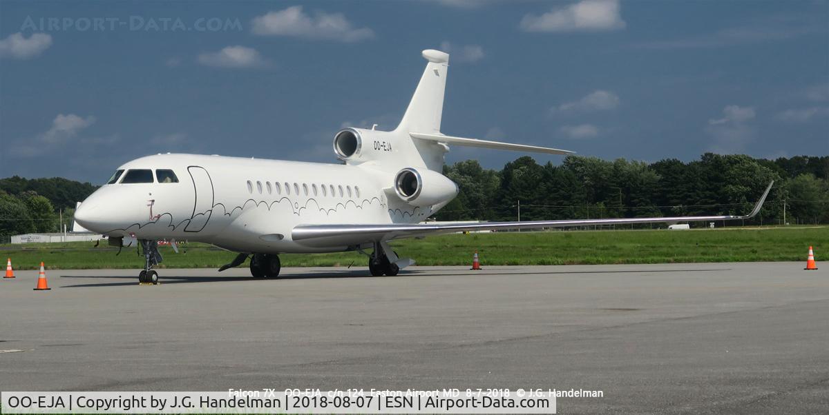 OO-EJA, 2011 Dassault Falcon 7X C/N 124, Easton-Newnam Airport MD