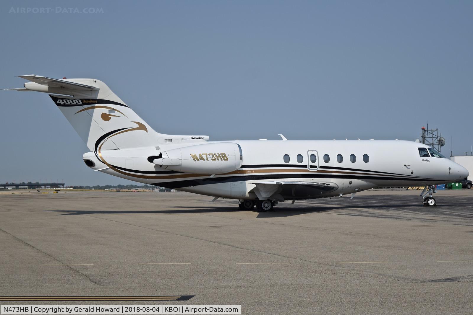 N473HB, 2012 Hawker Beechcraft 4000 C/N RC-73, Parked on the north GA ramp.