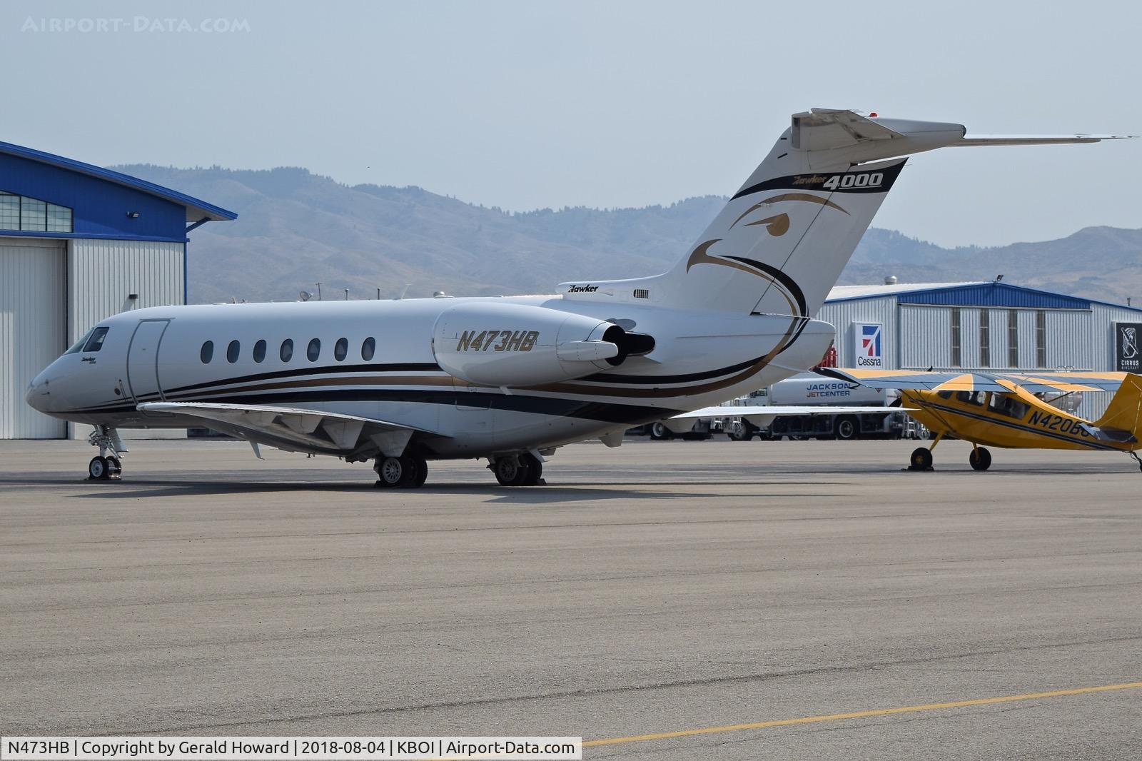 N473HB, 2012 Hawker Beechcraft 4000 C/N RC-73, Parked on the north GA ramp.