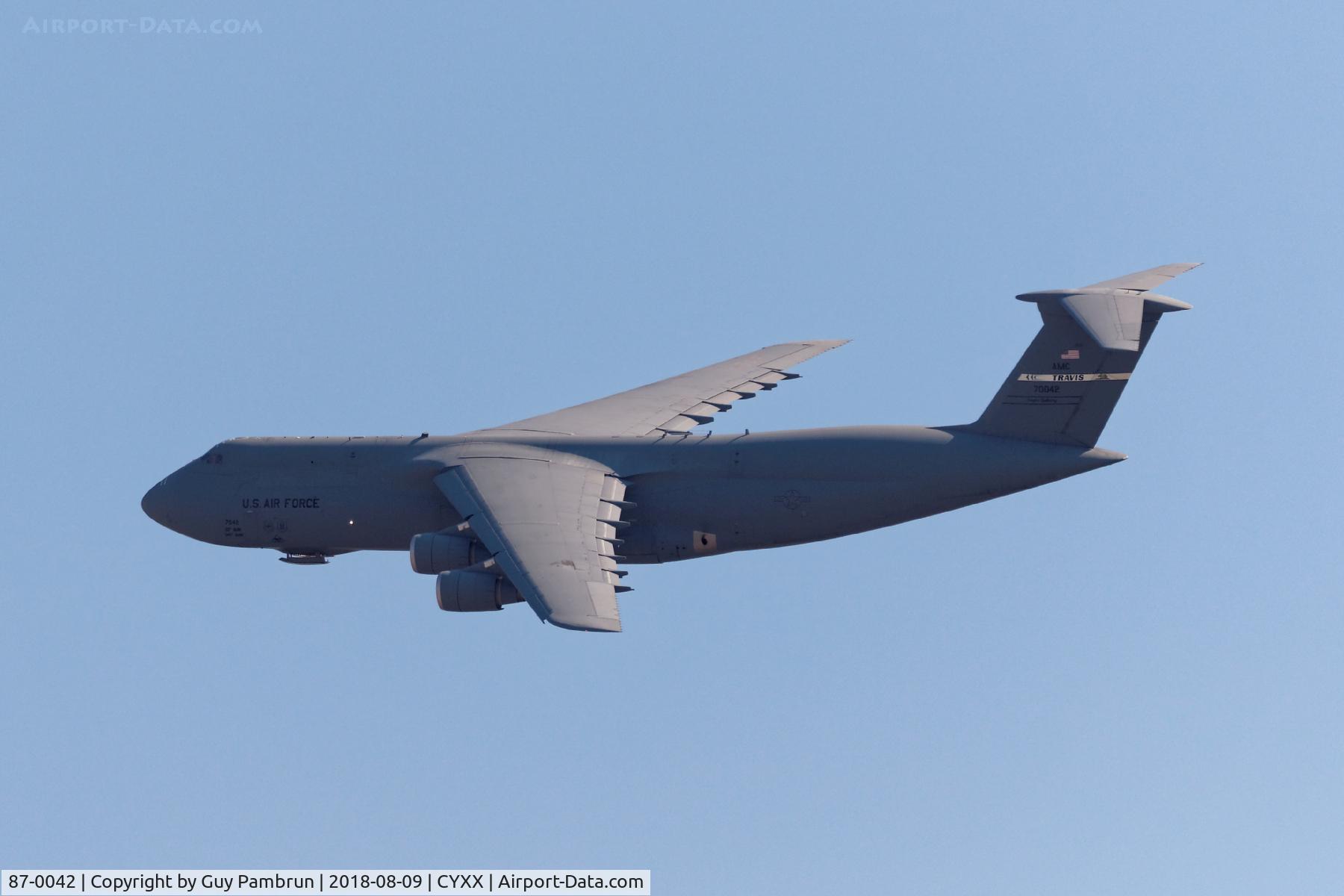 87-0042, 1987 Lockheed C-5B Galaxy C/N 500-0128, In for the Abbotsford airshow
