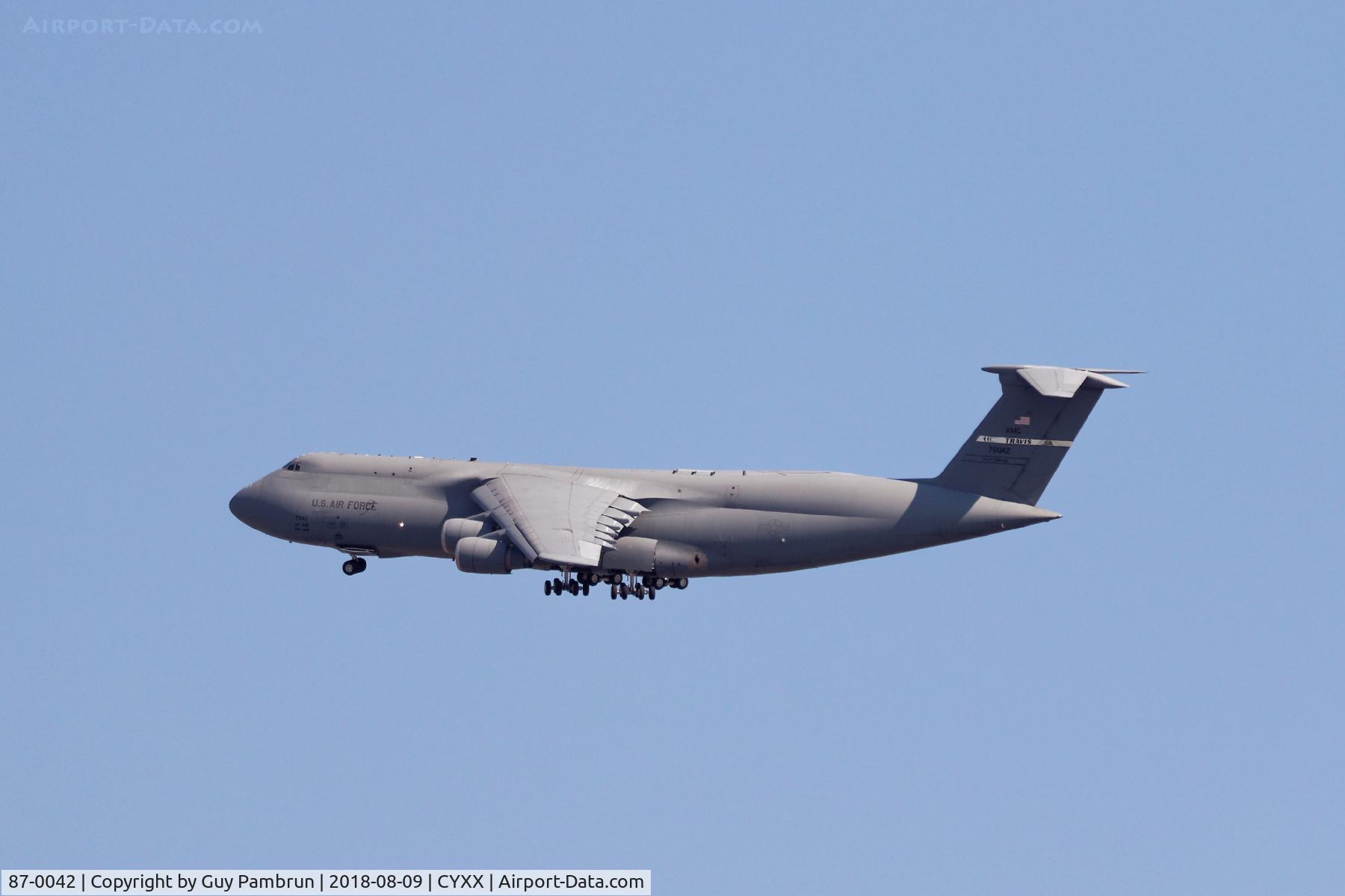 87-0042, 1987 Lockheed C-5B Galaxy C/N 500-0128, In for the Abbotsford airshow