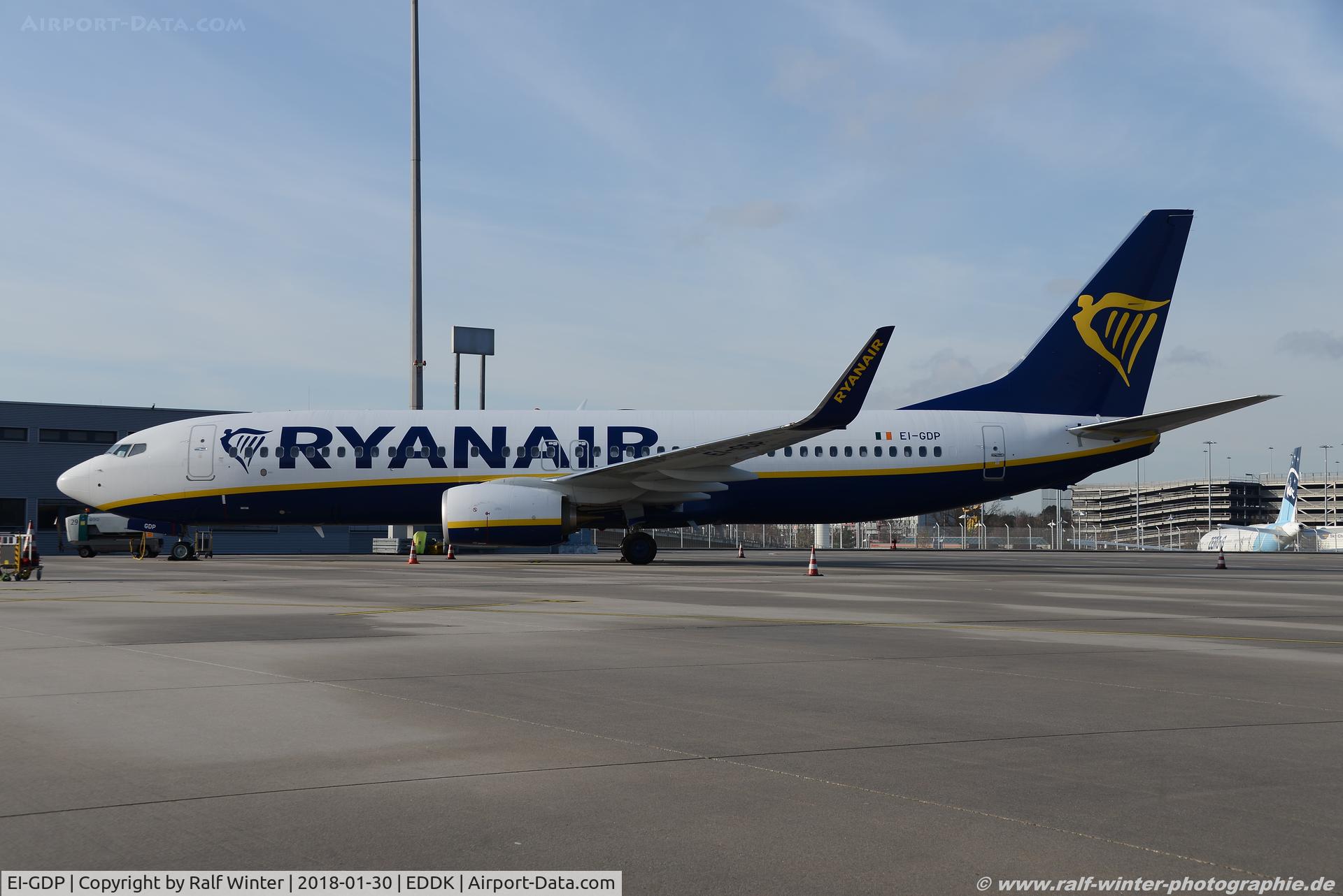 EI-GDP, 2017 Boeing 737-800 C/N 44813, Boeing 737-8AS(W) - FR RAR Ryanair - 44813 - EI-GDP - 30.01.2018 - CGN