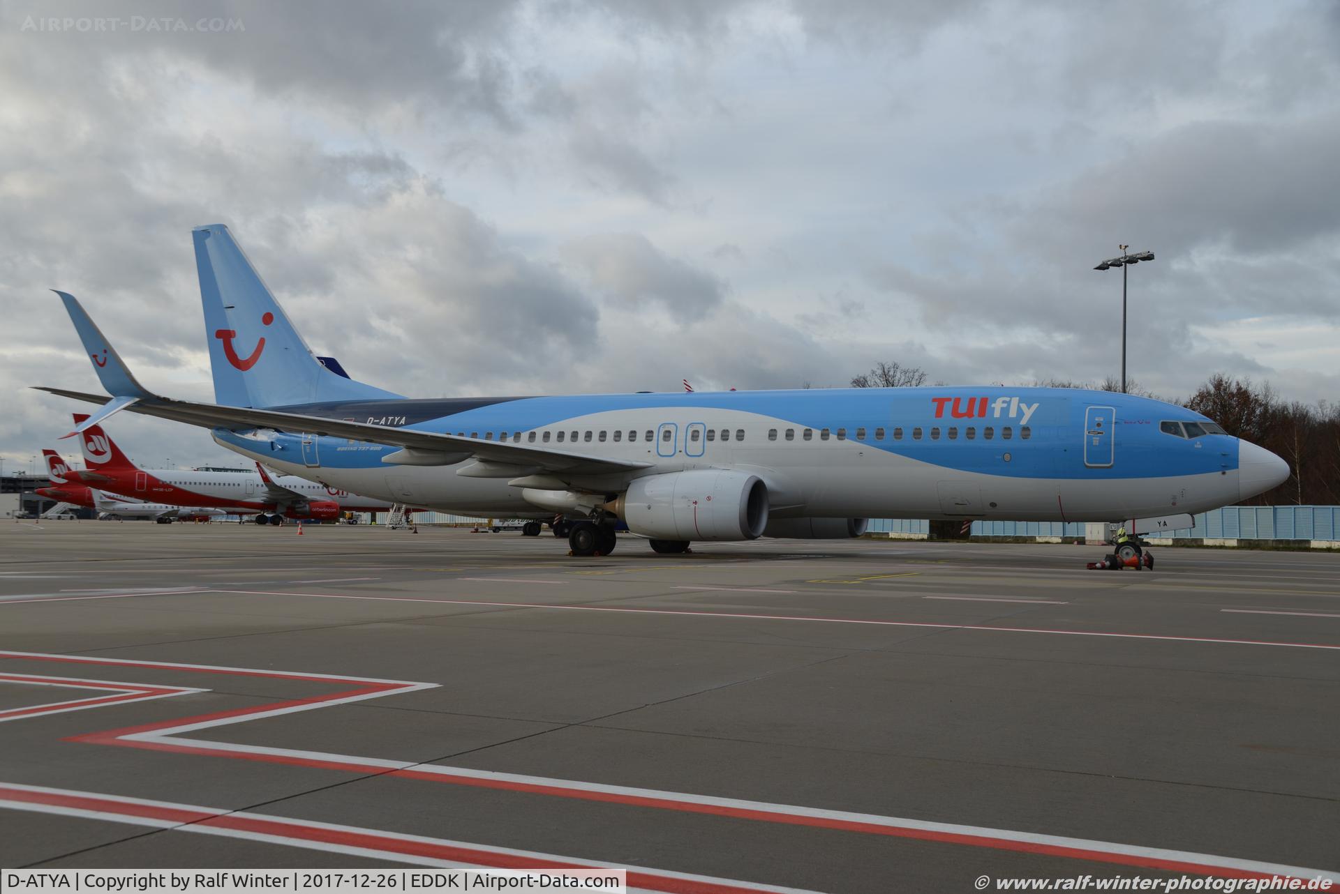 D-ATYA, 2013 Boeing 737-8K5 C/N 37256, Boeing 737-8K5(W) - X3 TUI TUIfly - 37256 - D-ATYA - 26.12.2017 - CGN