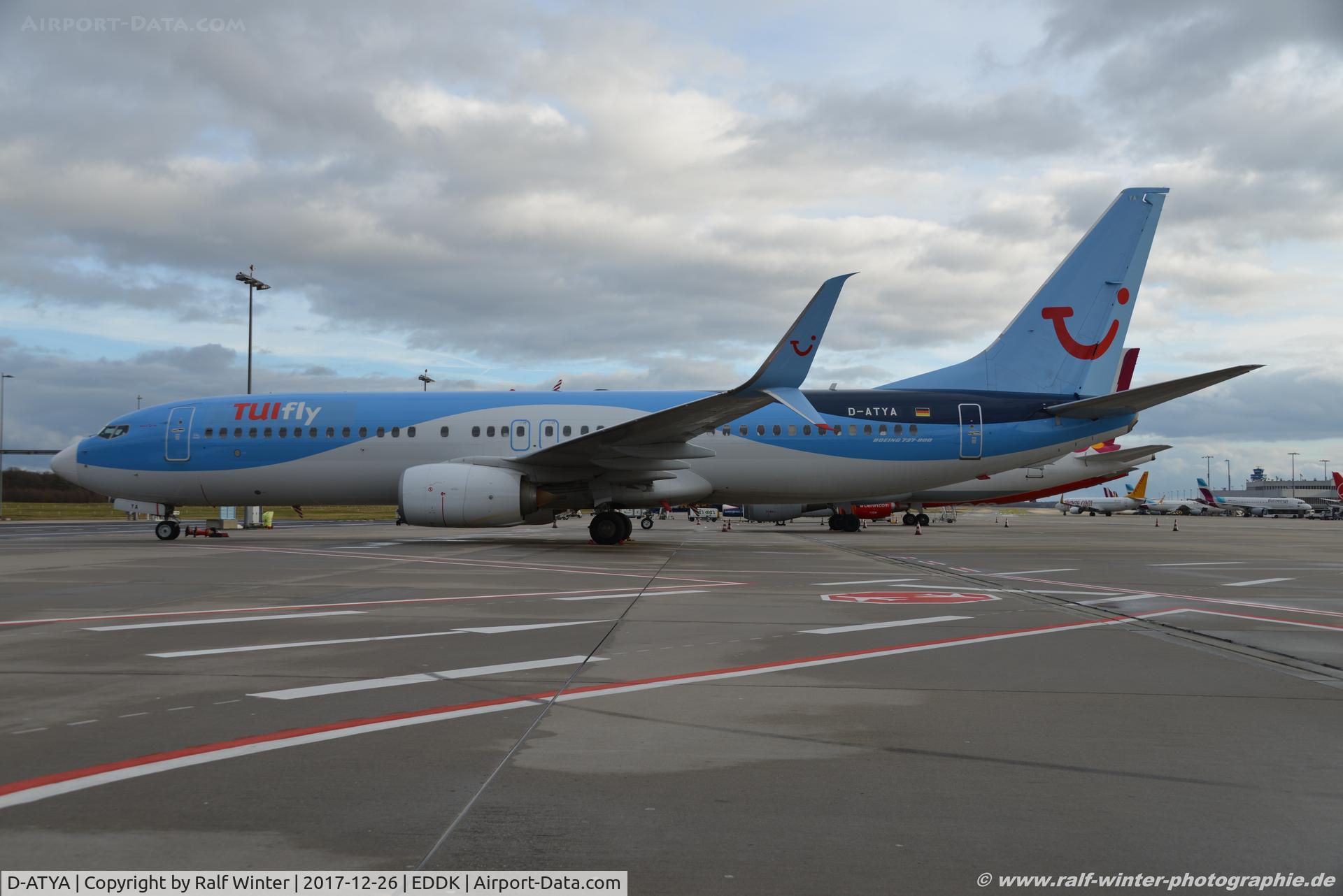 D-ATYA, 2013 Boeing 737-8K5 C/N 37256, Boeing 737-8K5(W) - X3 TUI TUIfly - 37256 - D-ATYA - 26.12.2017 - CGN