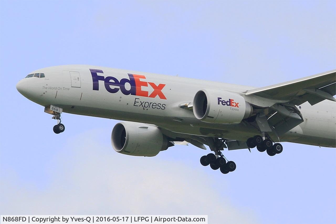 N868FD, 2015 Boeing 777-FS2 C/N 40674, Boeing 777-FS2, Short approach rwy 27R, Roissy Charles De Gaulle Airport (LFPG-CDG)