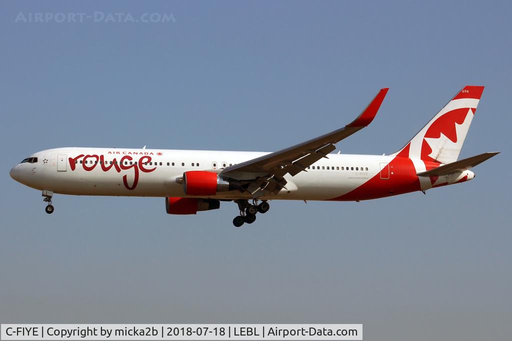 C-FIYE, 2002 Boeing 767-33A/ER C/N 33422, Landing
