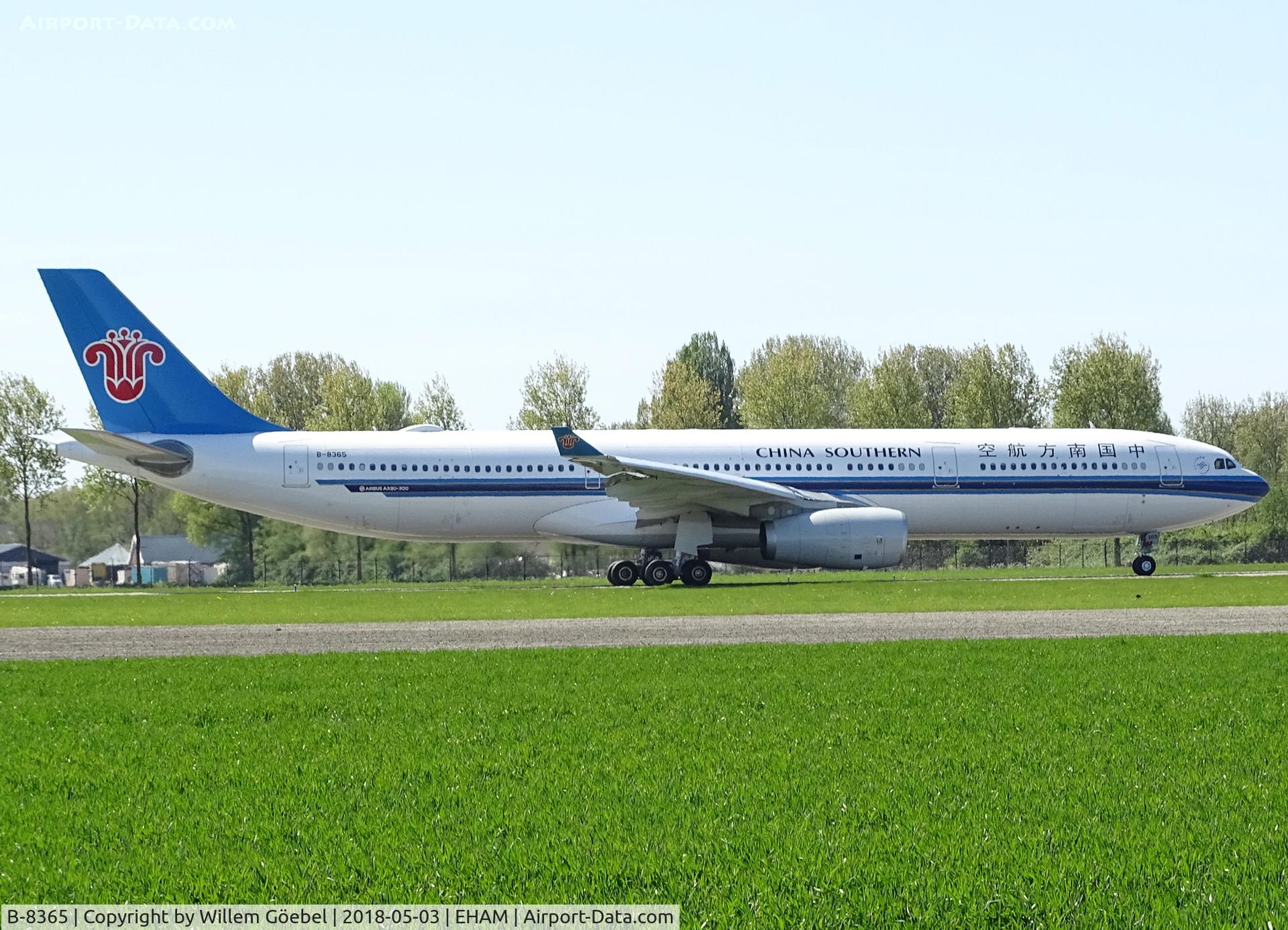B-8365, 2017 Airbus A330-343 C/N 1821, Taxi to runway 36L of Schiphol Airport