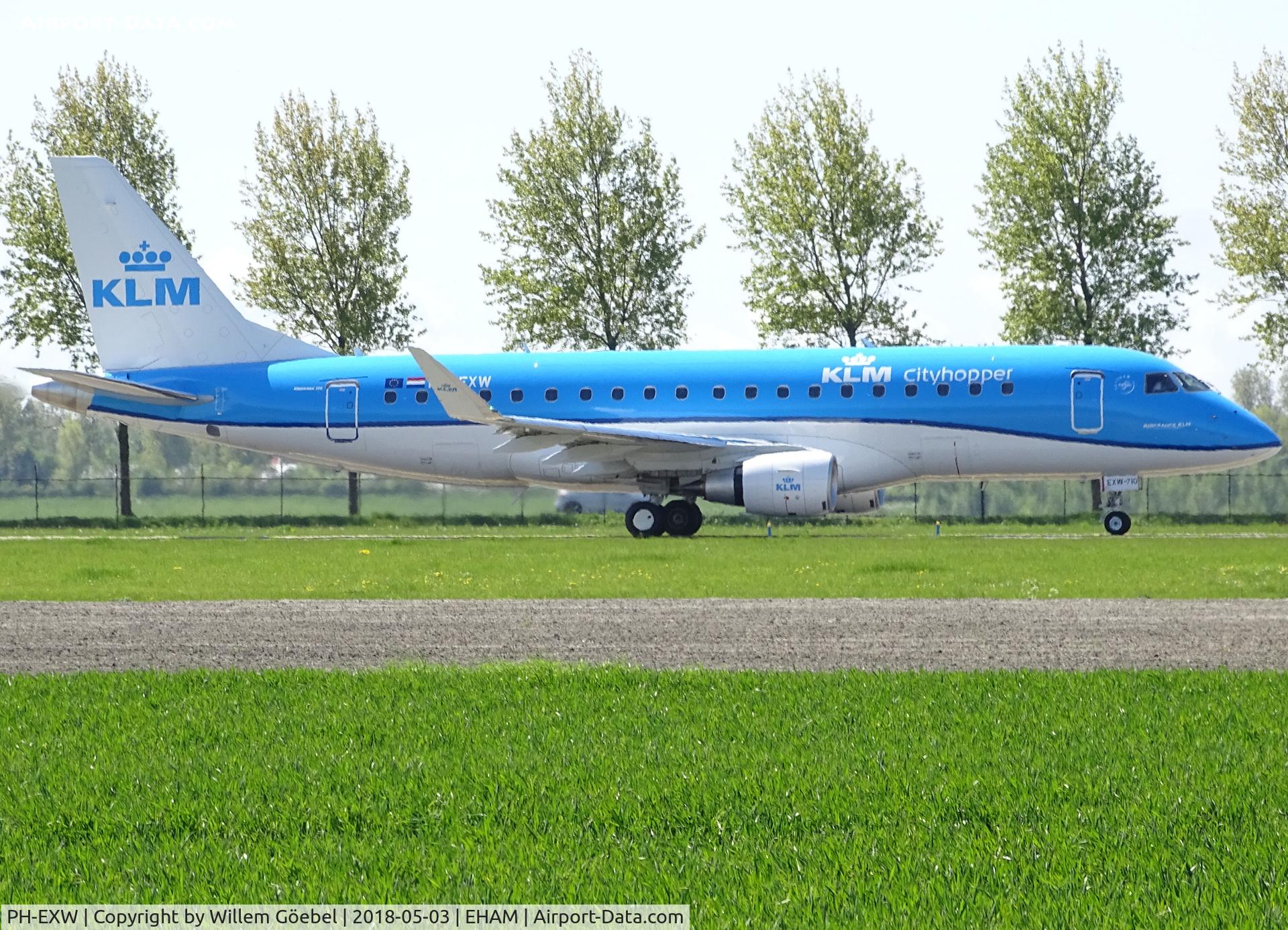 PH-EXW, 2018 Embraer ERJ-175STD (ERJ-170-200) C/N 17000710, Taxi to runway 36L of Schiphol Airport