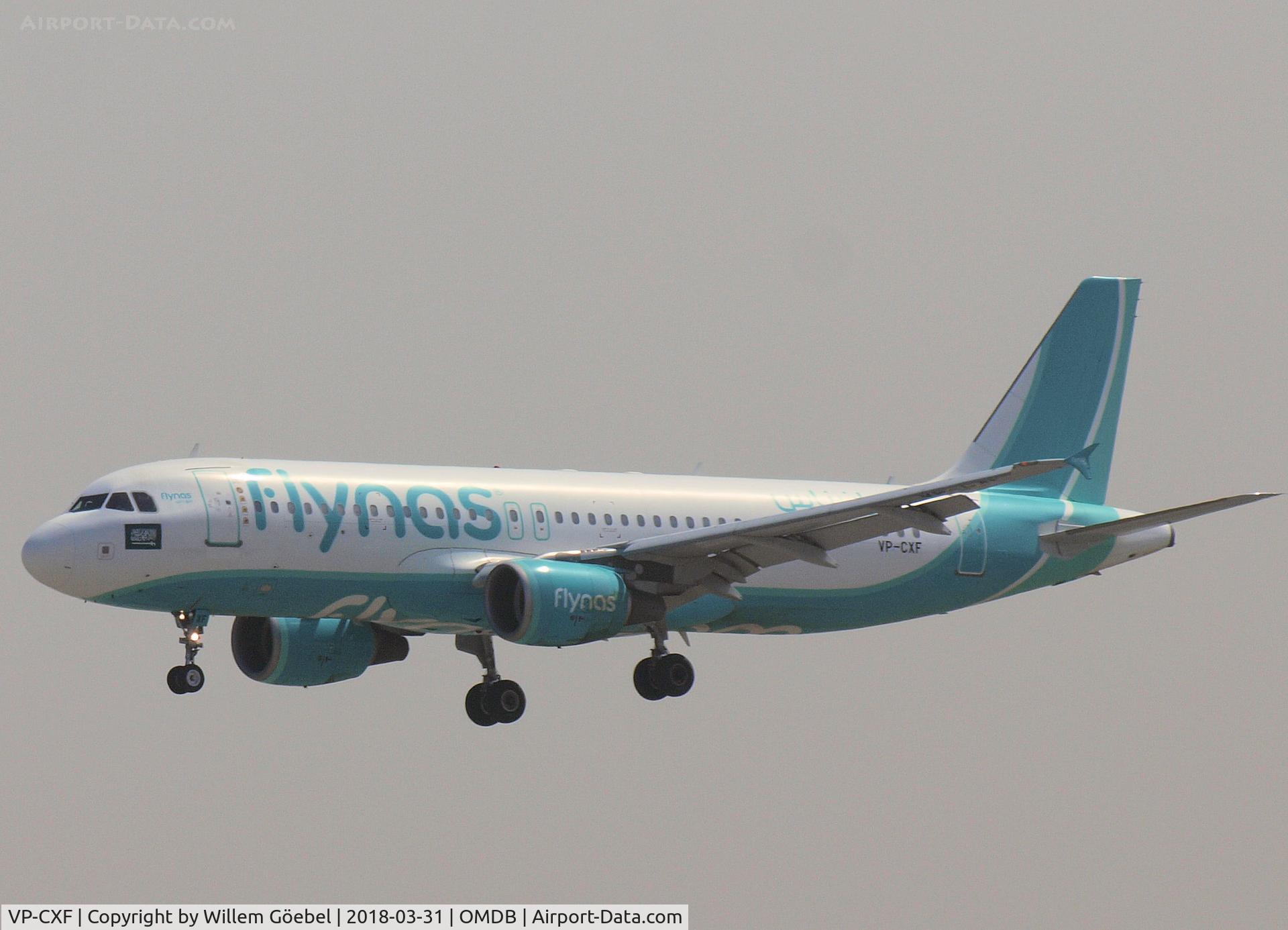 VP-CXF, 2003 Airbus A320-214 C/N 1942, Landing on DUBAI INTERNATIONAL Airport