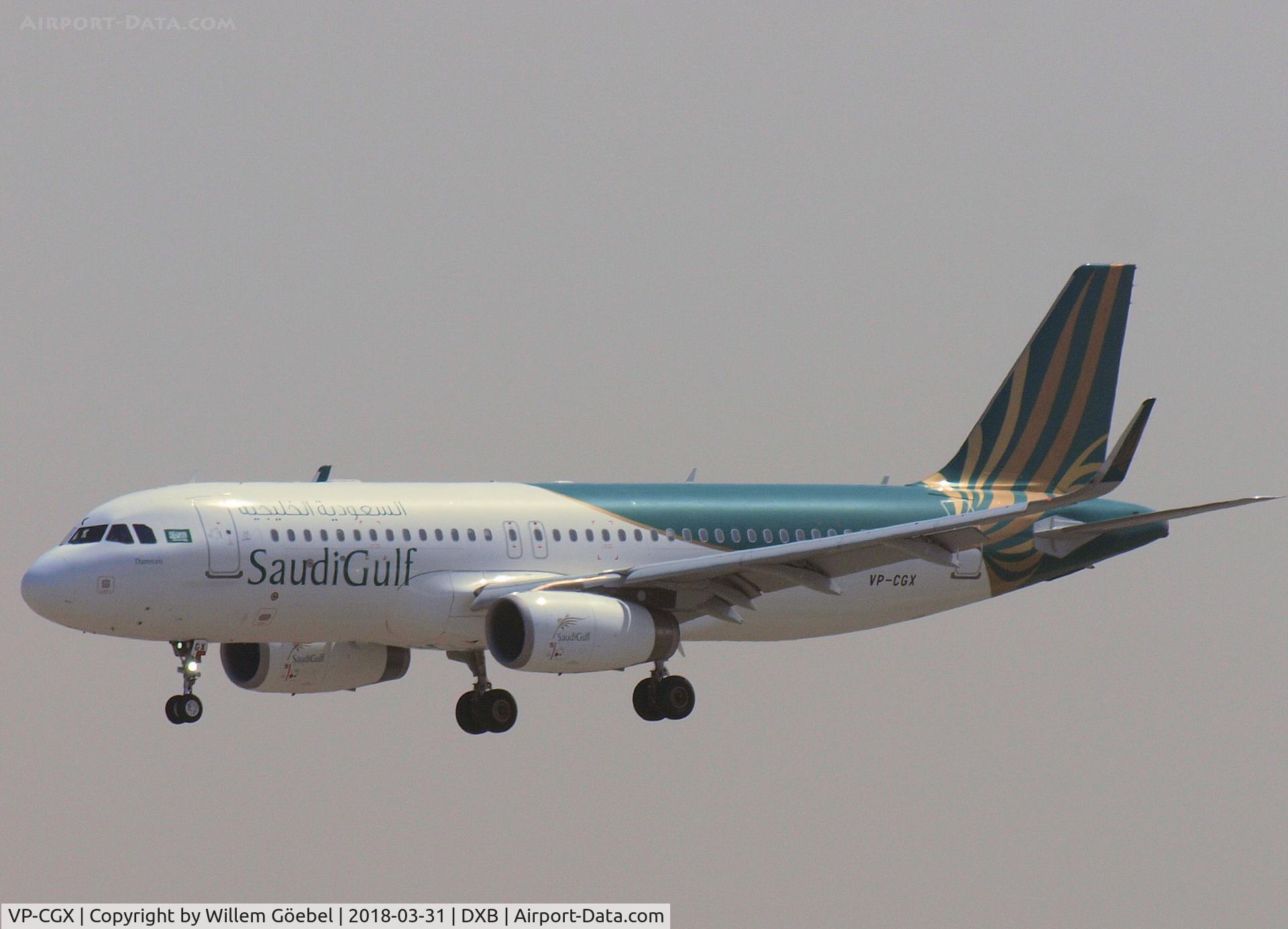 VP-CGX, 2015 Airbus A320-232 C/N 6474, Landing on DUBAI INTERNATIONAL Airport