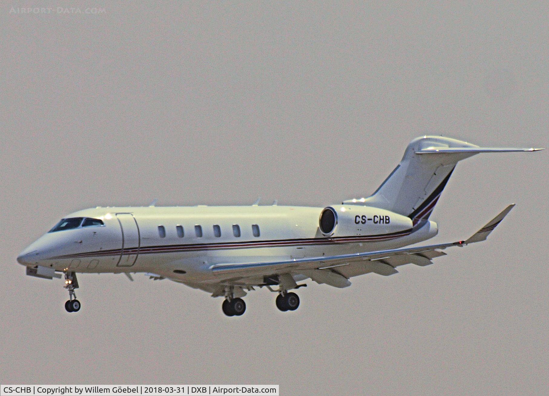 CS-CHB, 2015 Bombardier Challenger 350 (BD-100-1A10) C/N 20553, Landing on DUBAI INTERNATIONAL Airport