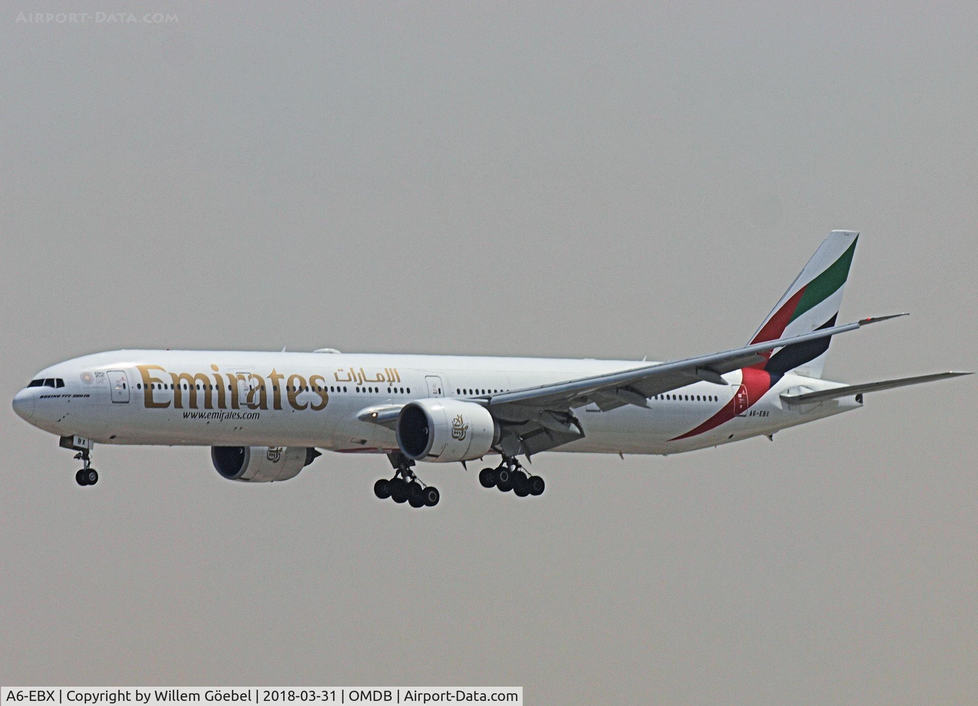 A6-EBX, 2007 Boeing 777-31H/ER C/N 32729, Landing on DUBAI INTERNATIONAL Airport