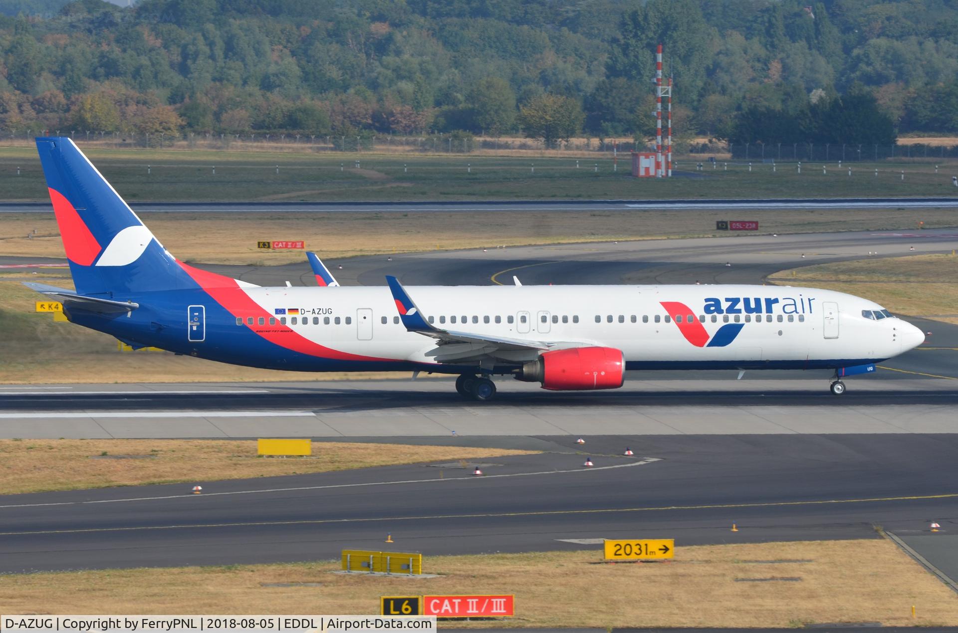 D-AZUG, 2007 Boeing 737-9GP/ER C/N 35717, Departure of Azur B739, formaly PK-LFP