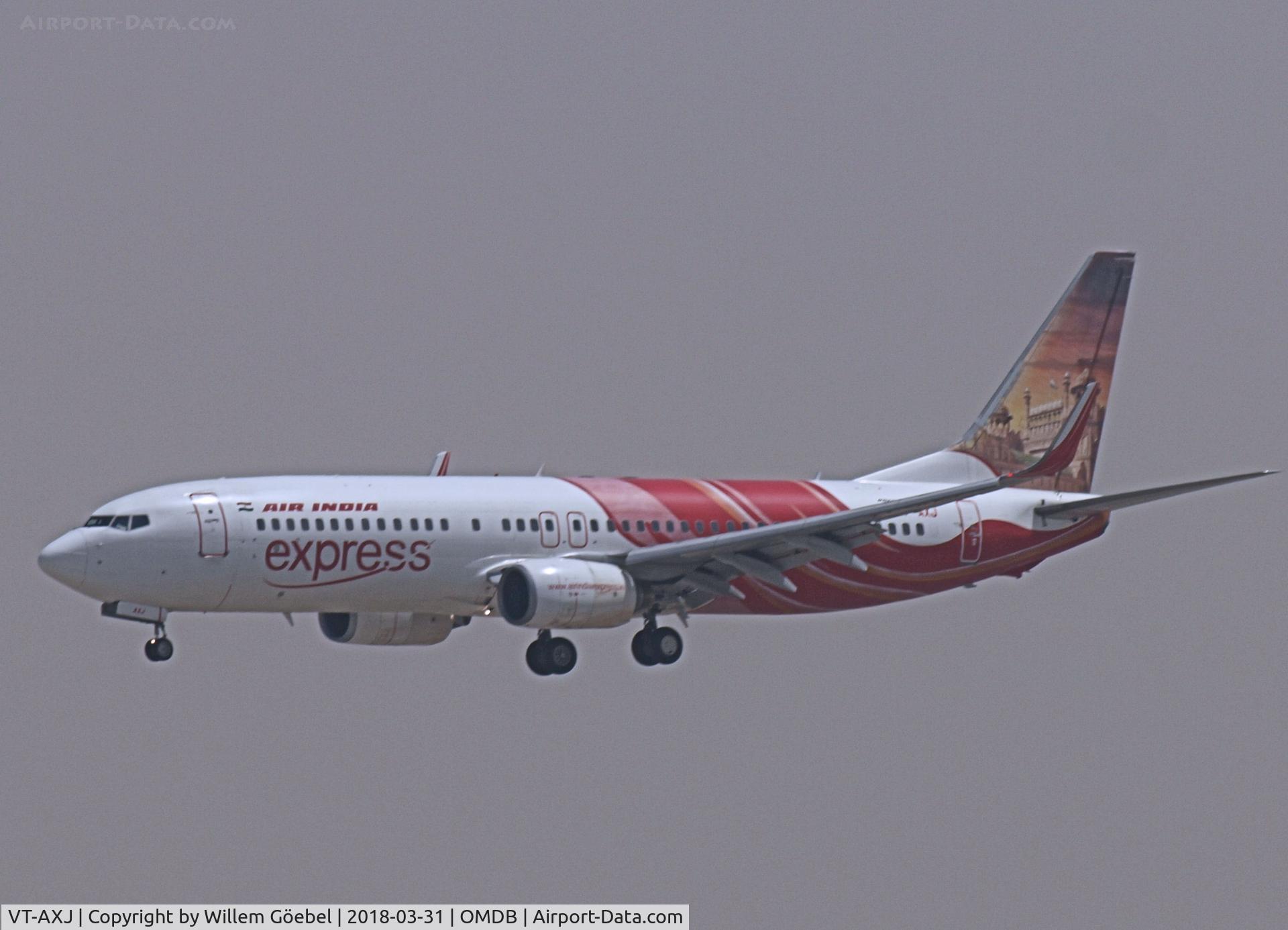 VT-AXJ, 2006 Boeing 737-8HJ C/N 36325, Landing on DUBAI INTERNATIONAL Airport