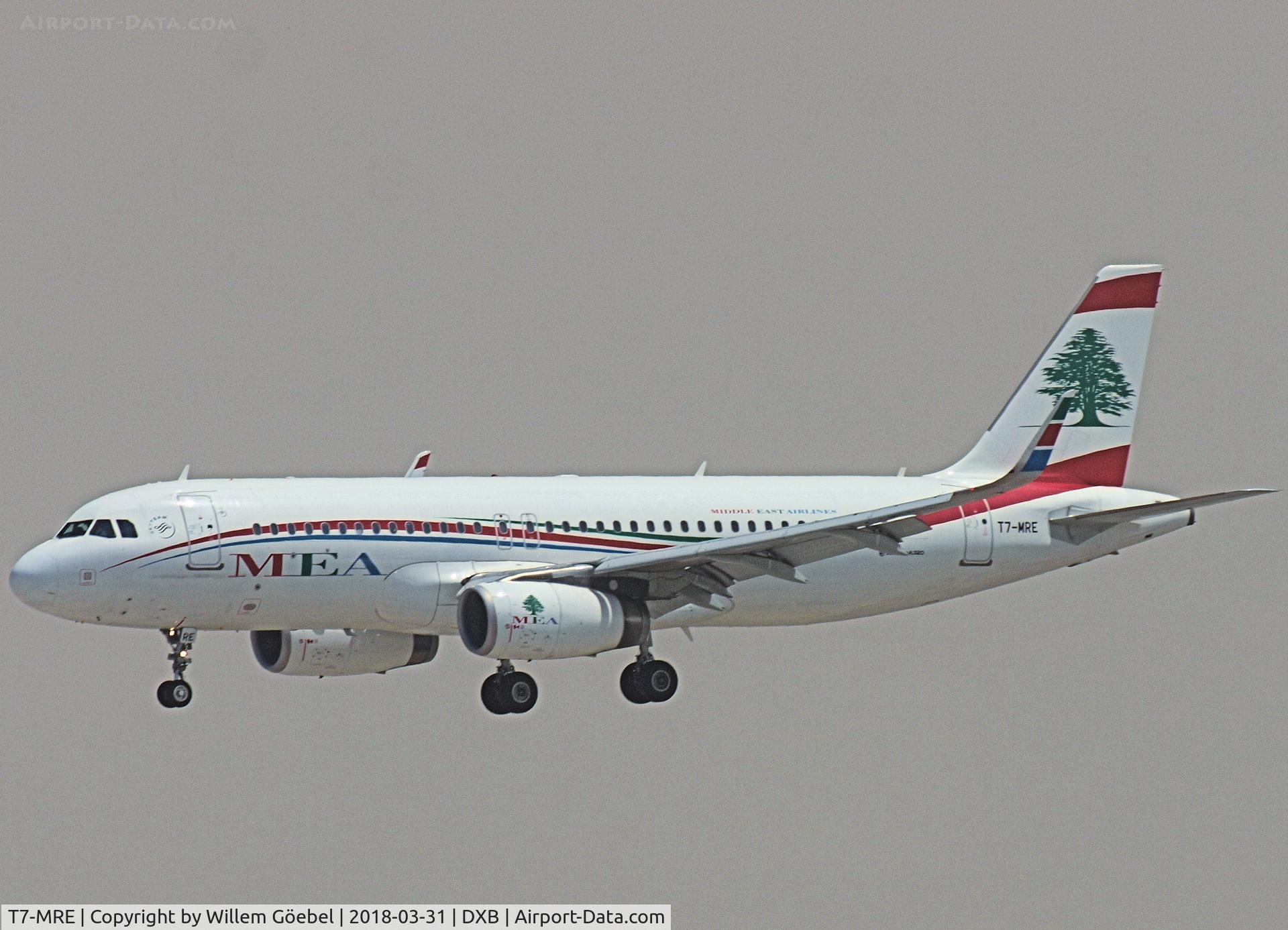T7-MRE, 2016 Airbus A320-232 C/N 6978, Landing on DUBAI INTERNATIONAL Airport