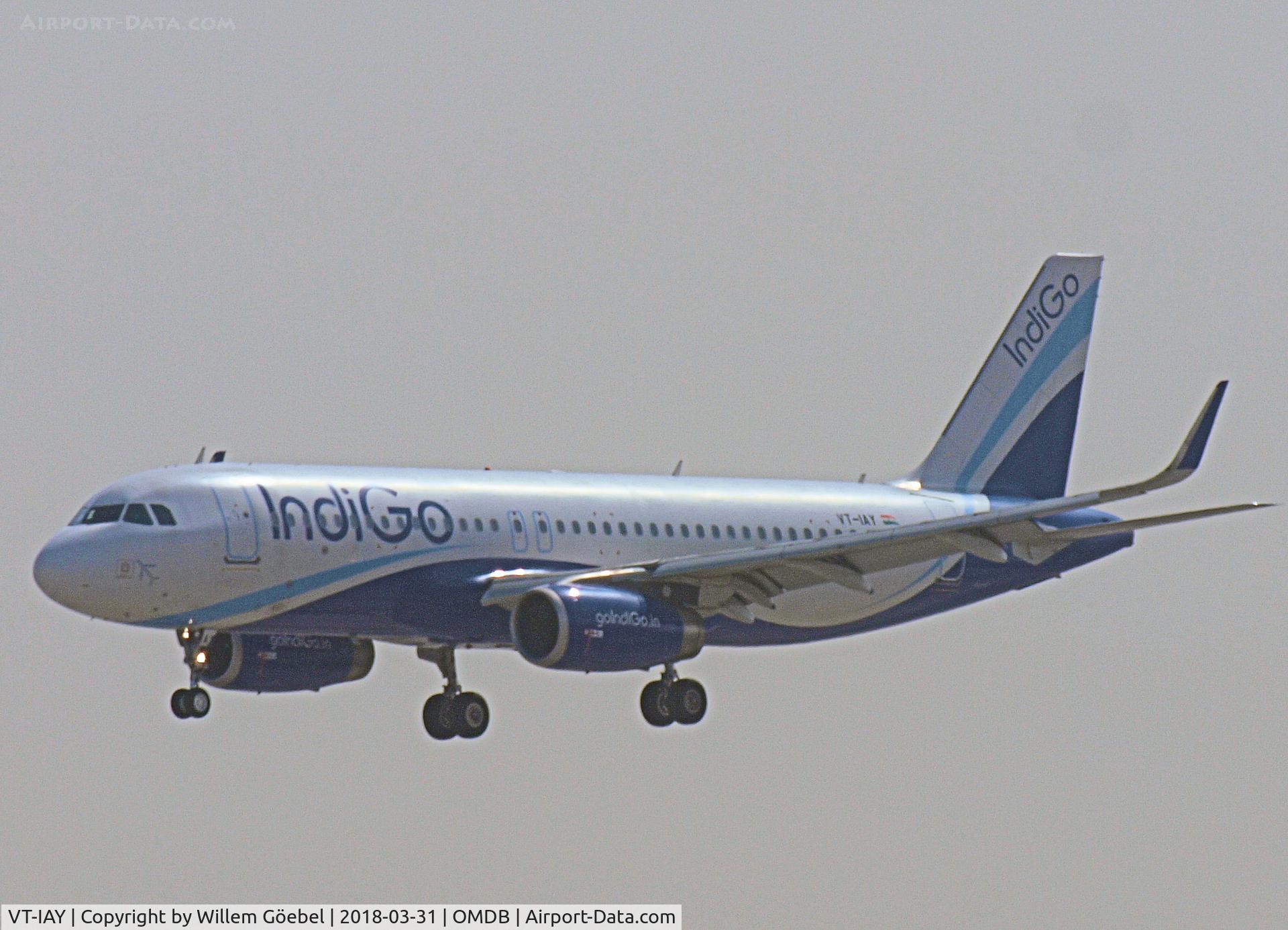 VT-IAY, 2014 Airbus A320-232 C/N 6336, Landing on DUBAI INTERNATIONAL Airport