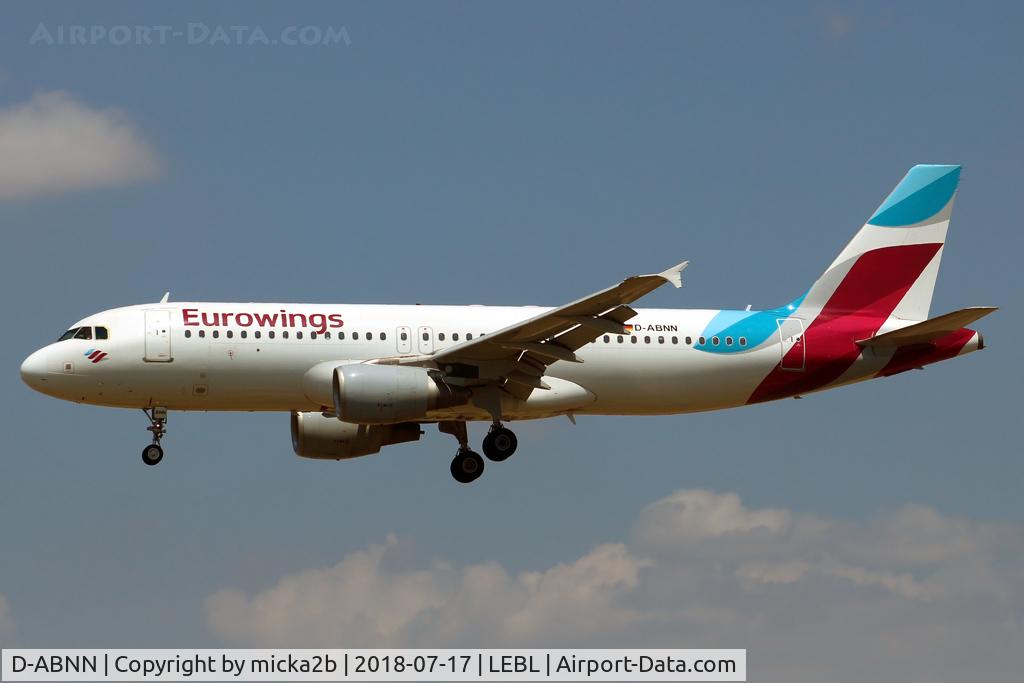 D-ABNN, 2002 Airbus A320-214 C/N 1889, Landing